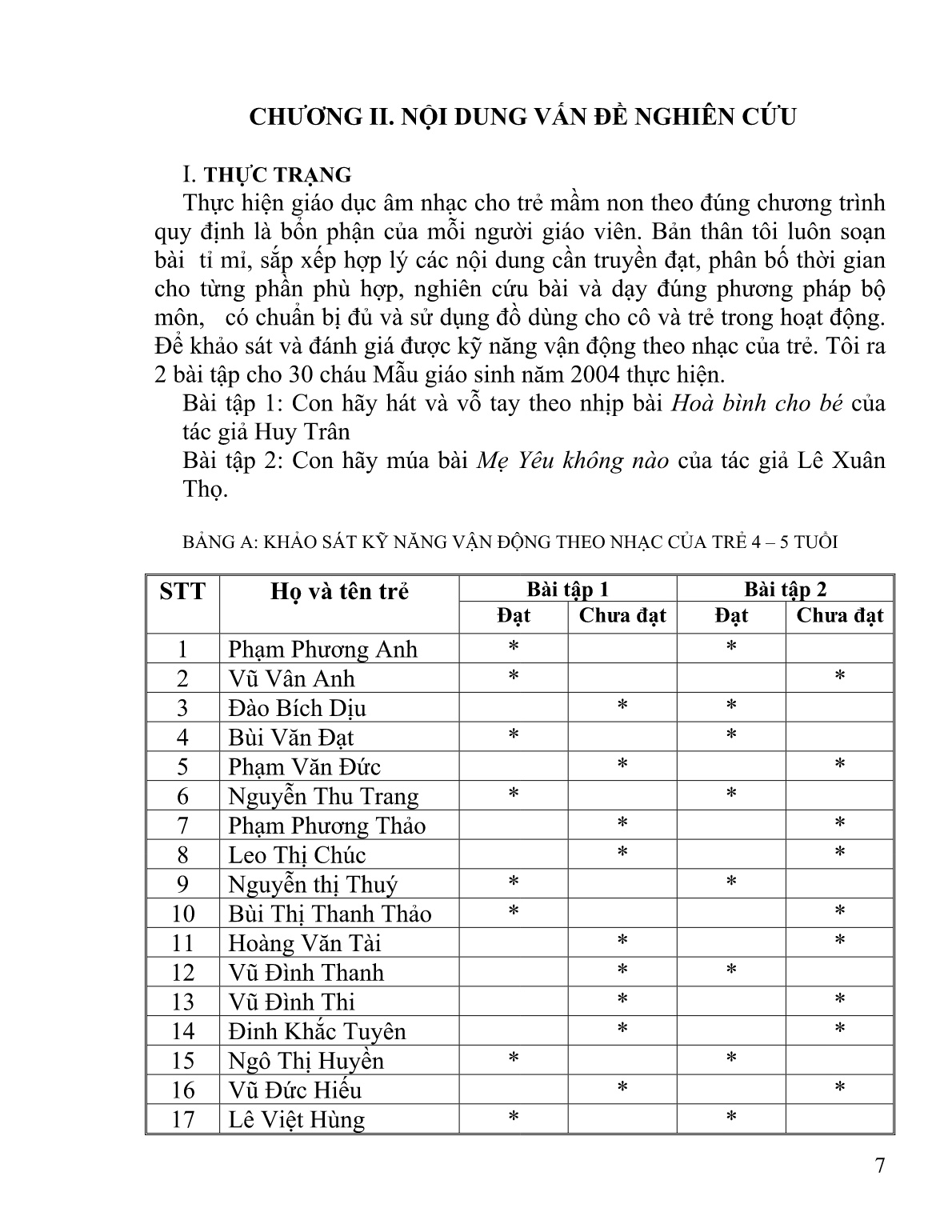 Sáng kiến kinh nghiệm Một số biện pháp nâng cao chất lượng dạy vận động theo nhạc cho trẻ Mẫu giáo 4-5 tuổi trang 7