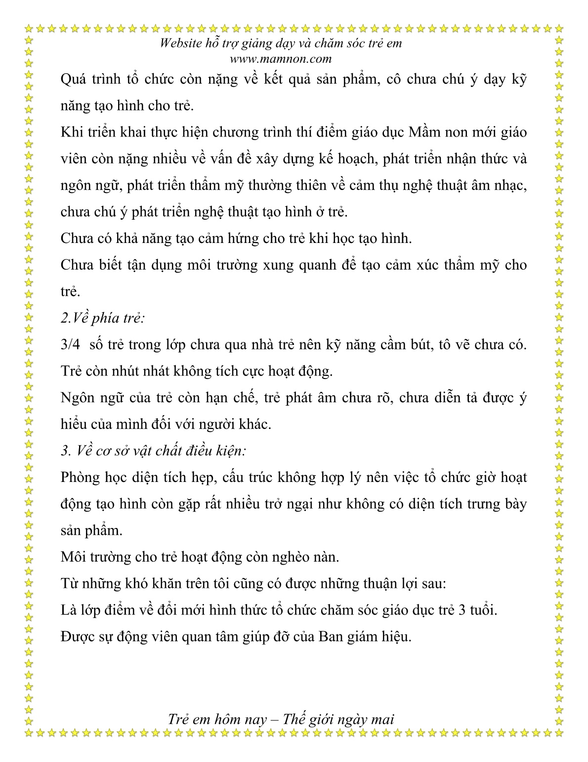 Sáng kiến kinh nghiệm Một số biện pháp phát triển thẩm mỹ cho trẻ 3 tuổi thông qua hoạt động tạo hình trang 3