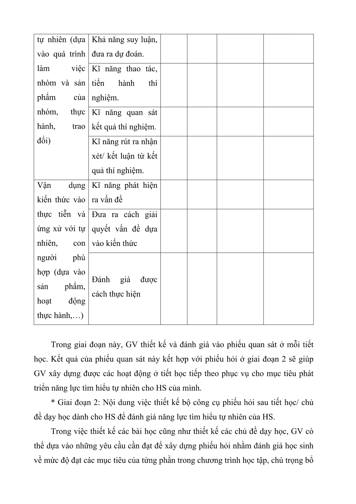 Báo cáo biện pháp Một số biện pháp phát triển năng lực tìm hiểu tự nhiên trong dạy học môn Khoa học lớp 4, 5 trang 8