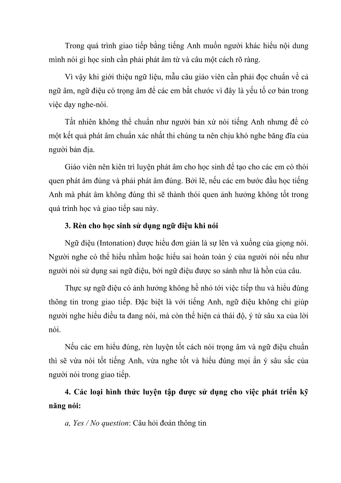 Sáng kiến kinh nghiệm Một số biện pháp nâng cao kĩ năng giao tiếp Tiếng Anh trong học sinh trường tiểu học Lê Văn Tám trang 5