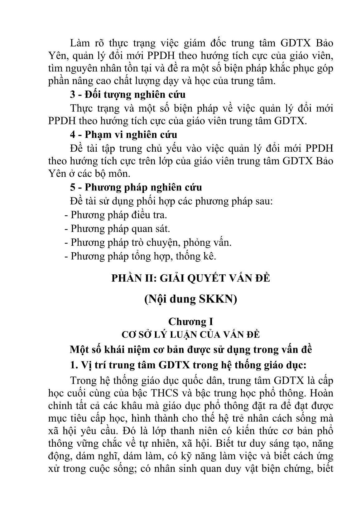 Sáng kiến kinh nghiệm Nâng cao hiệu quả quản lý hoạt động dạy học của giám đốc ở Trung tâm GDTX trang 2 Sáng kiến kinh nghiệm Nâng cao hiệu quả quản lý hoạt động dạy học của giám đốc ở Trung tâm GDTX trang 2