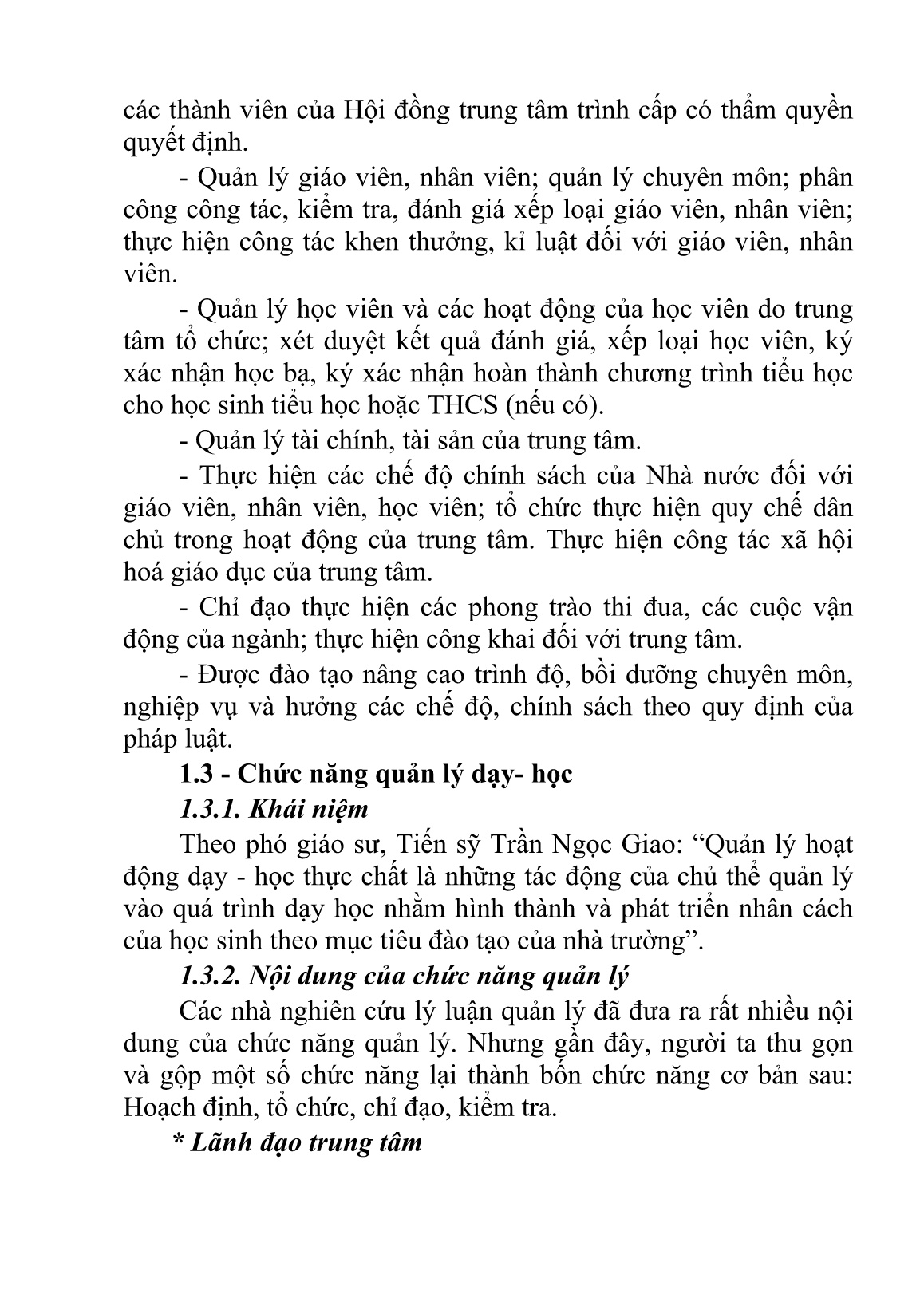 Sáng kiến kinh nghiệm Nâng cao hiệu quả quản lý hoạt động dạy học của giám đốc ở Trung tâm GDTX trang 5 Sáng kiến kinh nghiệm Nâng cao hiệu quả quản lý hoạt động dạy học của giám đốc ở Trung tâm GDTX trang 5