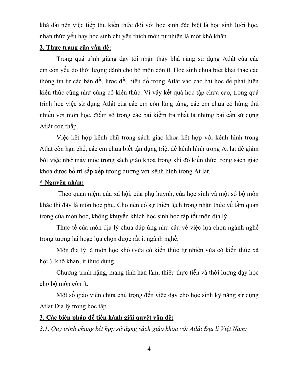 Sáng kiến kinh nghiệm Sử dụng Sách giáo khoa kết hợp với Át lát trong dạy học và ôn tập Địa lý 12 trang 4 Sáng kiến kinh nghiệm Sử dụng Sách giáo khoa kết hợp với Át lát trong dạy học và ôn tập Địa lý 12 trang 4