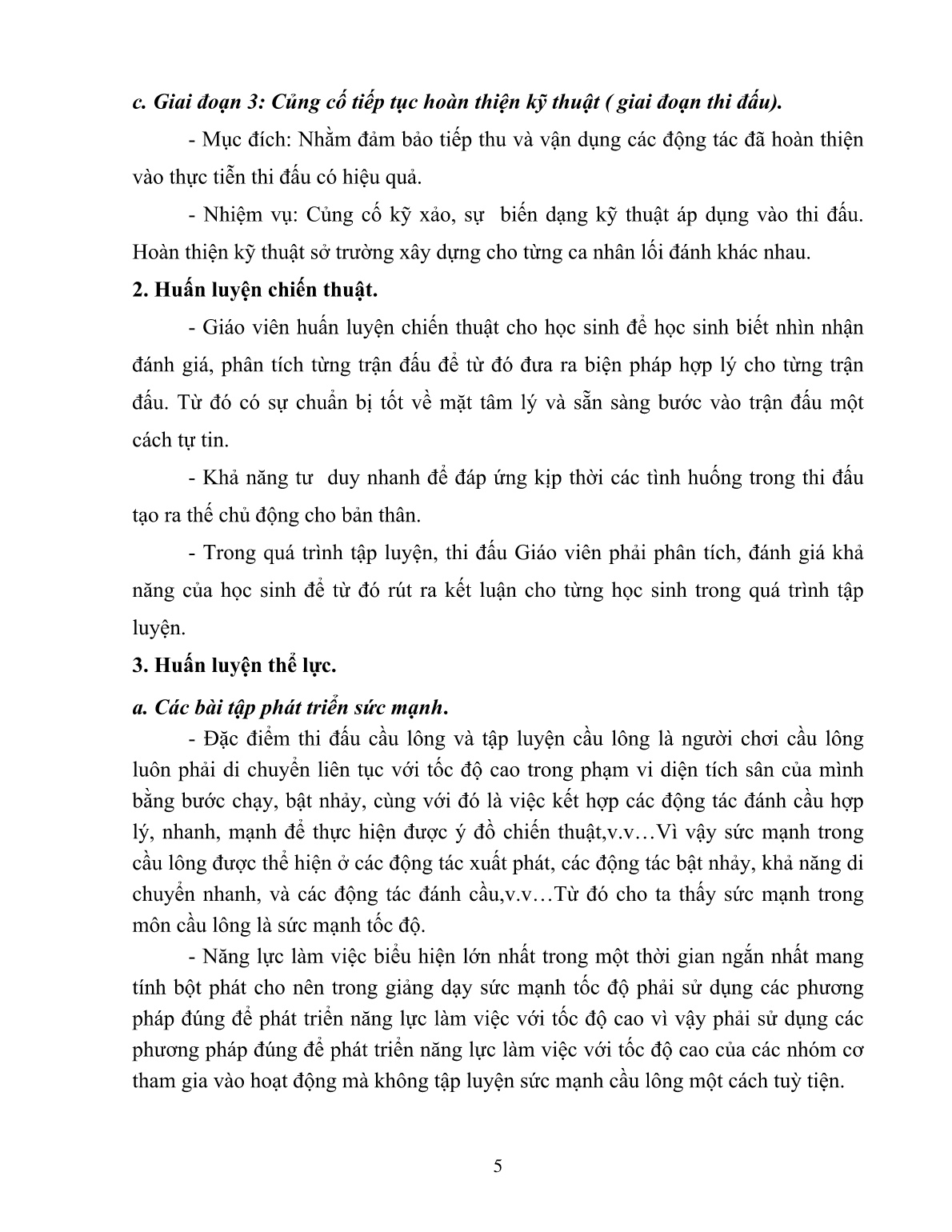 Sáng kiến kinh nghiệm Phương pháp huấn luyện cầu lông cho học sinh năng khiếu trang 5 Sáng kiến kinh nghiệm Phương pháp huấn luyện cầu lông cho học sinh năng khiếu trang 5