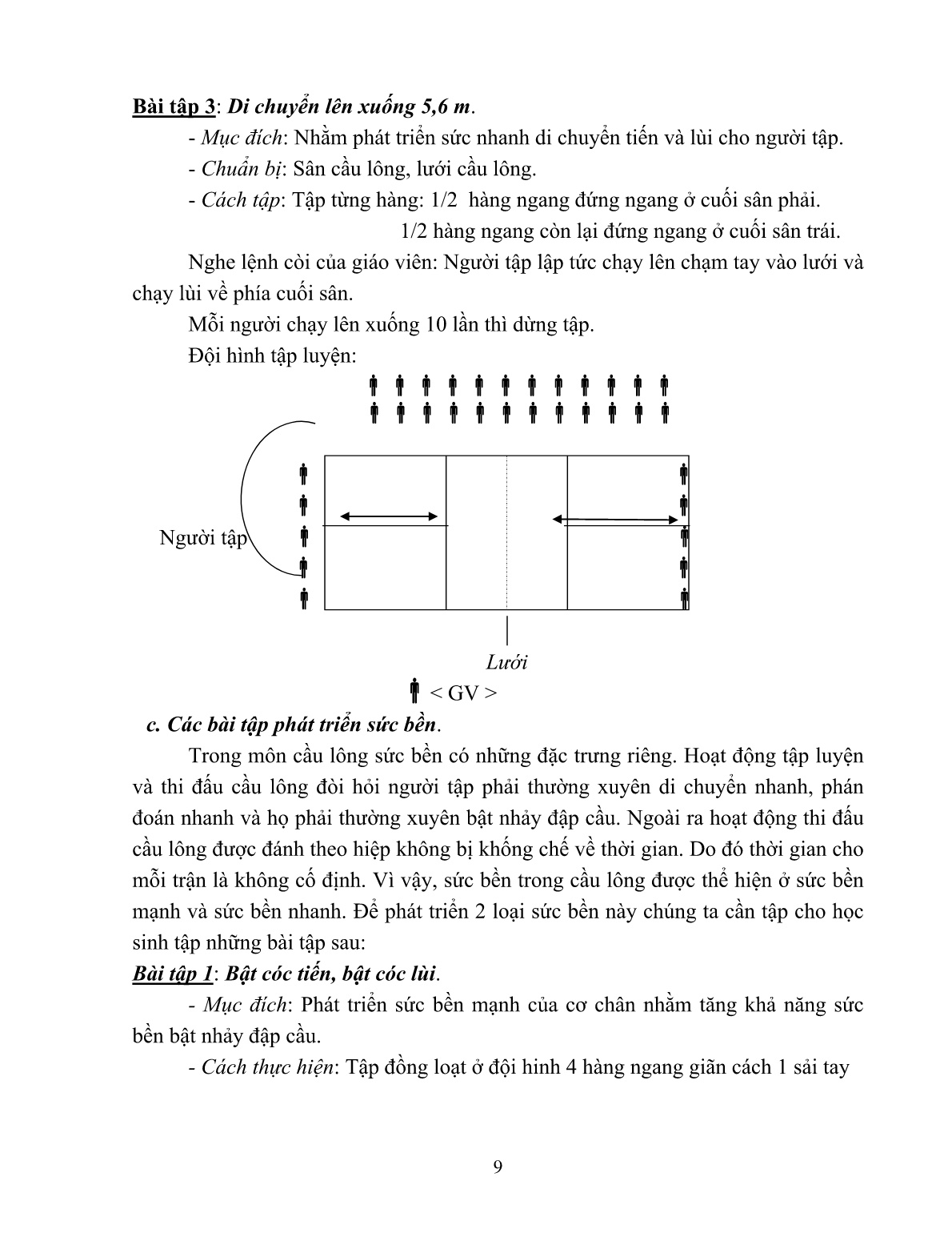 Sáng kiến kinh nghiệm Phương pháp huấn luyện cầu lông cho học sinh năng khiếu trang 9 Sáng kiến kinh nghiệm Phương pháp huấn luyện cầu lông cho học sinh năng khiếu trang 9