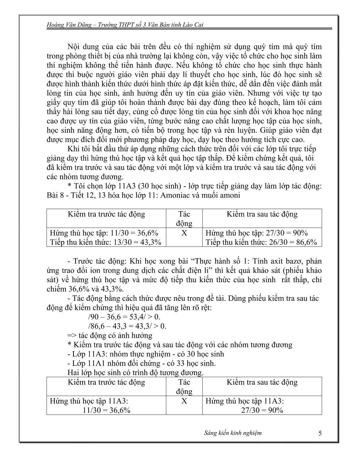 SKKN Phương pháp tự tạo giấy quỳ tím nhằm nâng cao kết quả học tập môn Hóa học ở trường THPT số 3 Văn Bàn trang 5 SKKN Phương pháp tự tạo giấy quỳ tím nhằm nâng cao kết quả học tập môn Hóa học ở trường THPT số 3 Văn Bàn trang 5