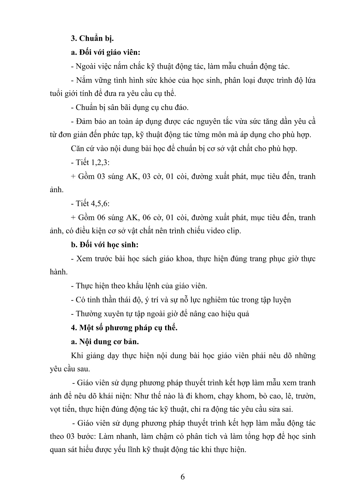 SKKN Một số phương pháp nhằm nâng cao hiệu quả giảng dạy bài các tư thế, động tác cơ bản vận động trên chiến trường trang 6 SKKN Một số phương pháp nhằm nâng cao hiệu quả giảng dạy bài các tư thế, động tác cơ bản vận động trên chiến trường trang 6