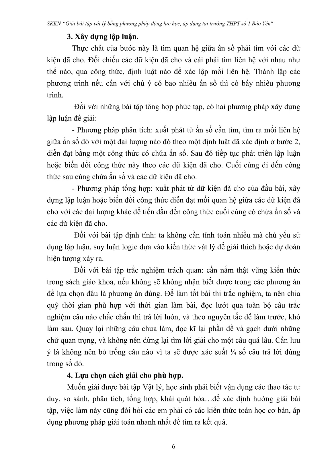 Sáng kiến kinh nghiệm Giải bài tập vật lý bằng phương pháp động lực học, áp dụng tại trường THPT số 1 Bảo Yên trang 6 Sáng kiến kinh nghiệm Giải bài tập vật lý bằng phương pháp động lực học, áp dụng tại trường THPT số 1 Bảo Yên trang 6