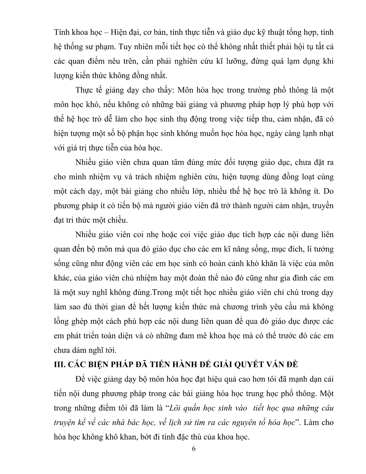 SKKN Lôi cuốn học sinh vào tiết học qua những câu chuyện kể về các nhà bác học, về lịch sử tìm ra các nguyên tố hóa học trang 6 SKKN Lôi cuốn học sinh vào tiết học qua những câu chuyện kể về các nhà bác học, về lịch sử tìm ra các nguyên tố hóa học trang 6