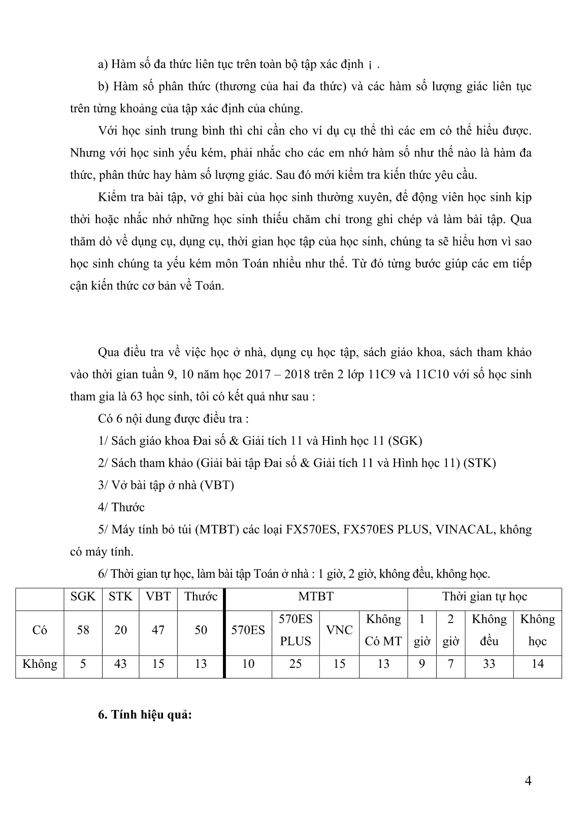 Mô tả Sáng kiến Một số giải pháp nâng cao năng lực học sinh yếu kém lớp 11C9, 11C10 năm học 2017-2018 trang 4