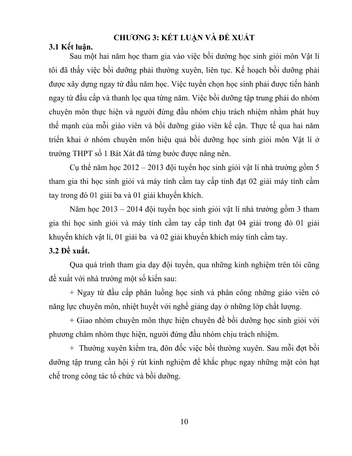 Sáng kiến kinh nghiệm Một số giải pháp nâng cao hiệu quả bồi dưỡng học sinh giỏi môn Vật lí ở trường THPT số 1 Bát Xát trang 10 Sáng kiến kinh nghiệm Một số giải pháp nâng cao hiệu quả bồi dưỡng học sinh giỏi môn Vật lí ở trường THPT số 1 Bát Xát trang 10