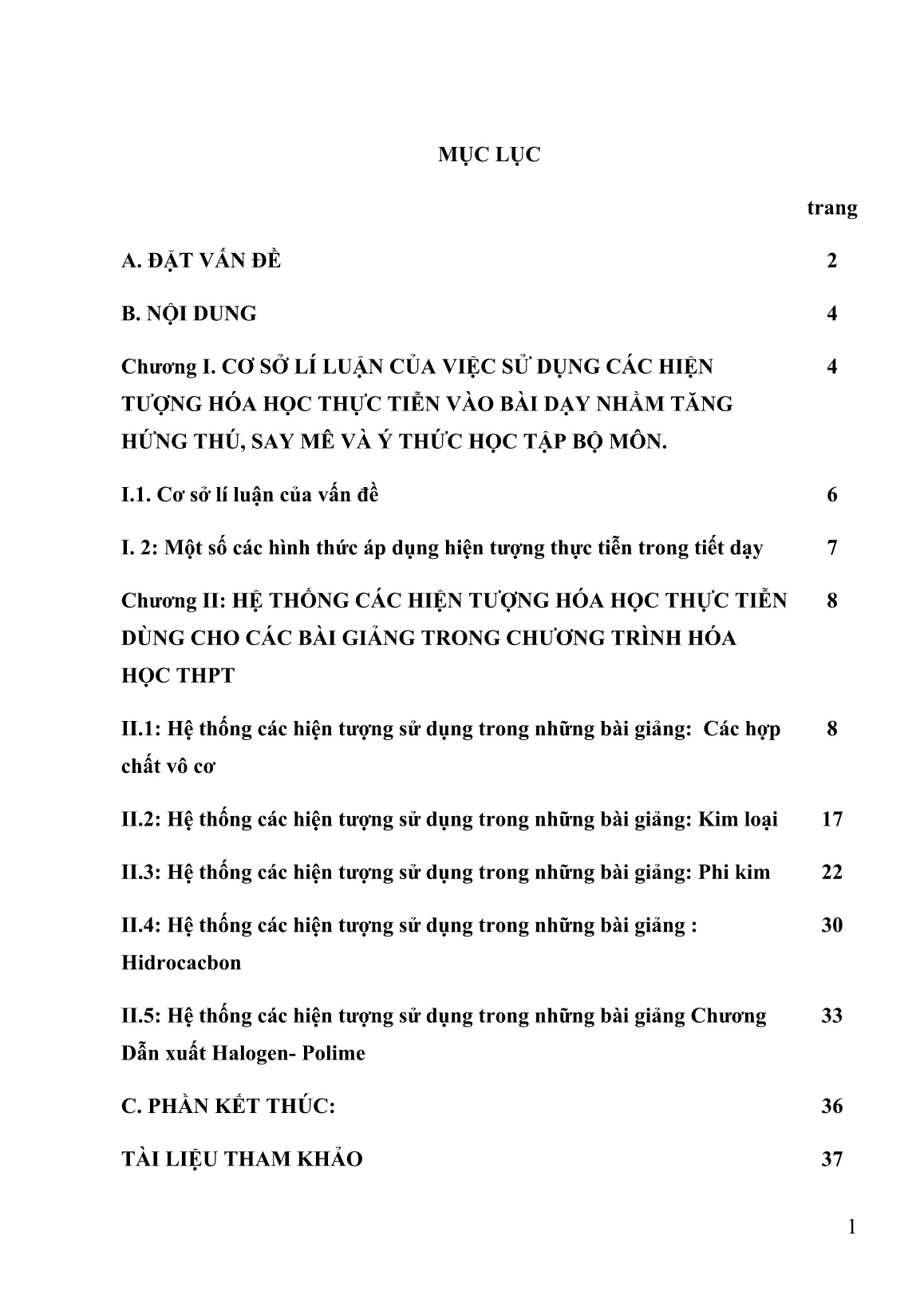 Sáng kiến kinh nghiệm Hóa học thực tiễn và thái độ học tập tích cực của học sinh trang 1 Sáng kiến kinh nghiệm Hóa học thực tiễn và thái độ học tập tích cực của học sinh trang 1