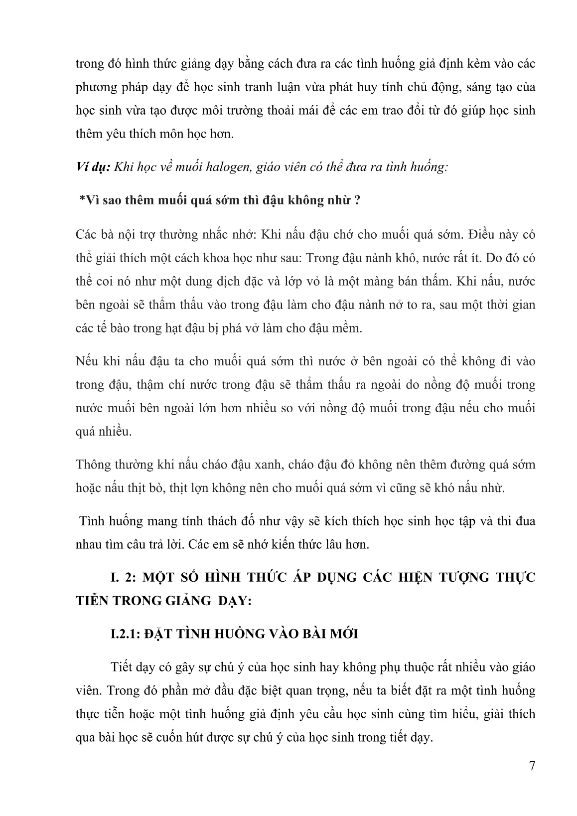 Sáng kiến kinh nghiệm Hóa học thực tiễn và thái độ học tập tích cực của học sinh trang 7 Sáng kiến kinh nghiệm Hóa học thực tiễn và thái độ học tập tích cực của học sinh trang 7