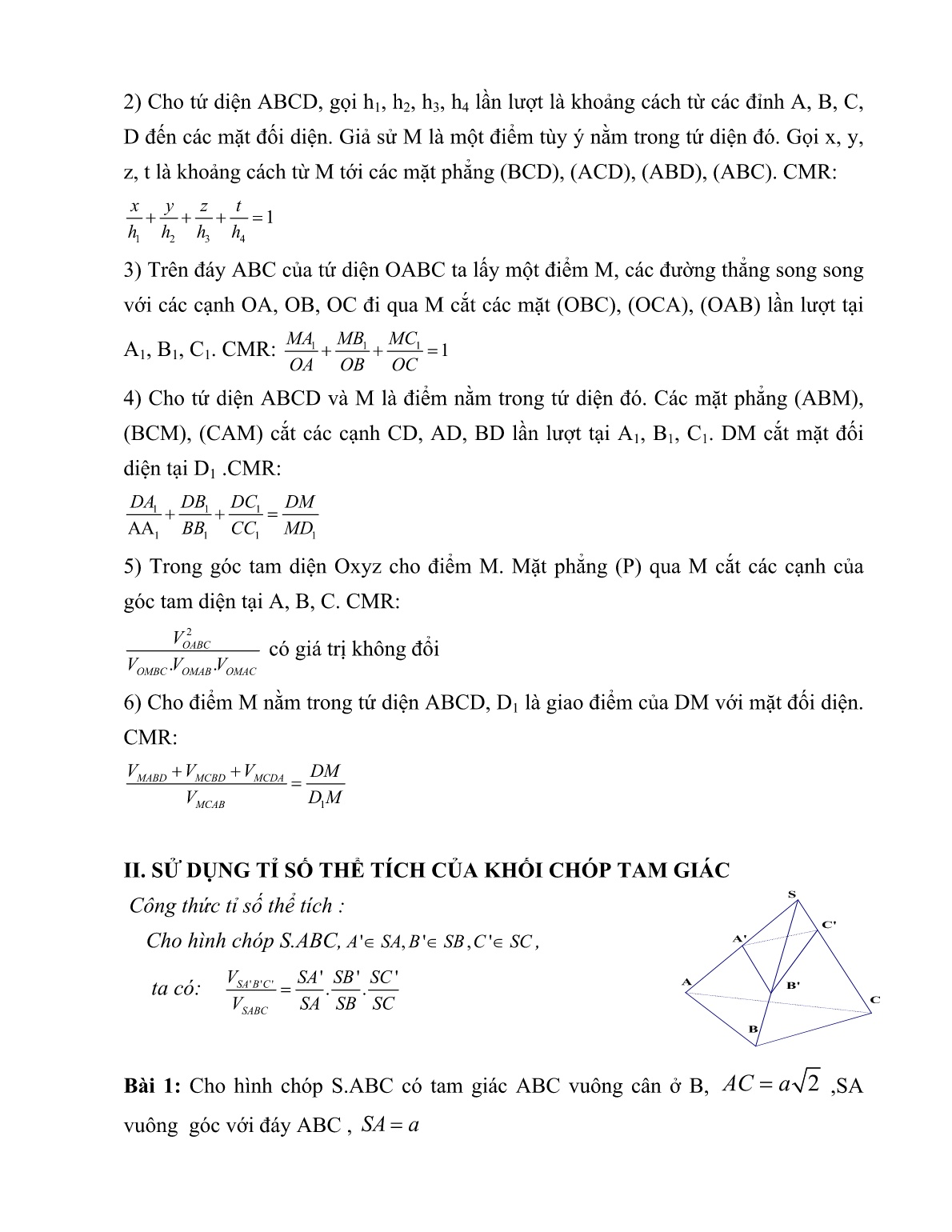 SKKN Phát triển tư duy học sinh khi giảng dạy Chuyên đề Phương pháp thể tích trong hình học không gian trang 7 SKKN Phát triển tư duy học sinh khi giảng dạy Chuyên đề Phương pháp thể tích trong hình học không gian trang 7