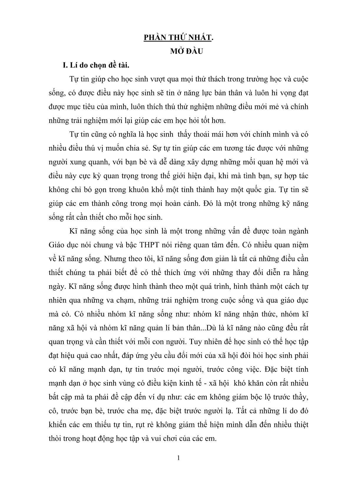 SKKN Rèn tính mạnh dạn, tự tin cho học sinh Lớp 11B1 trường THPT số 2 Văn Bàn qua giảng dạy và công tác chủ nhiệm lớp trang 1 SKKN Rèn tính mạnh dạn, tự tin cho học sinh Lớp 11B1 trường THPT số 2 Văn Bàn qua giảng dạy và công tác chủ nhiệm lớp trang 1