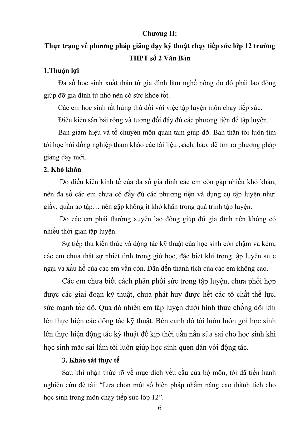 Sáng kiến kinh nghiệm Chọn một số biện pháp nhằm nâng cao thành tích cho học sinh trong môn Chạy tiếp sức Lớp 12 trang 6 Sáng kiến kinh nghiệm Chọn một số biện pháp nhằm nâng cao thành tích cho học sinh trong môn Chạy tiếp sức Lớp 12 trang 6