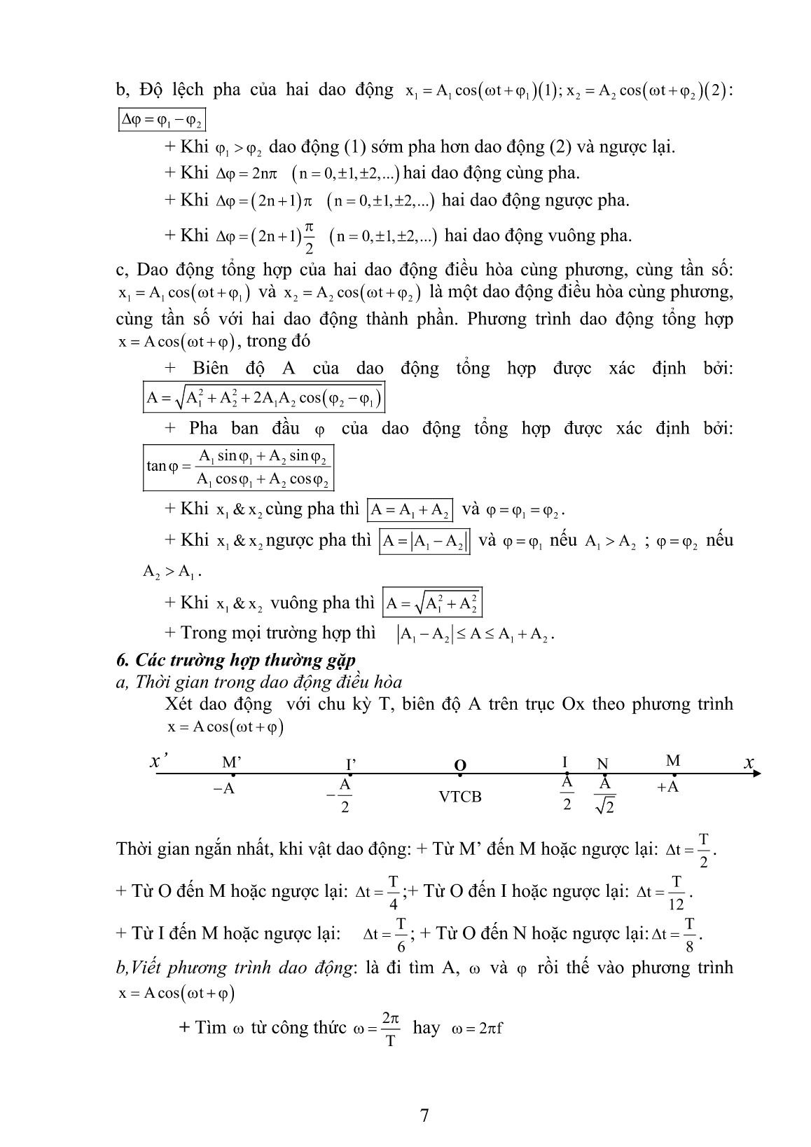 SKKN Hướng dẫn học sinh giải bài tập chương I: Dao động cơ học chương trình Vật lý Lớp 12 ban cơ bản một cách đơn giản và chính xác trang 7 SKKN Hướng dẫn học sinh giải bài tập chương I: Dao động cơ học chương trình Vật lý Lớp 12 ban cơ bản một cách đơn giản và chính xác trang 7