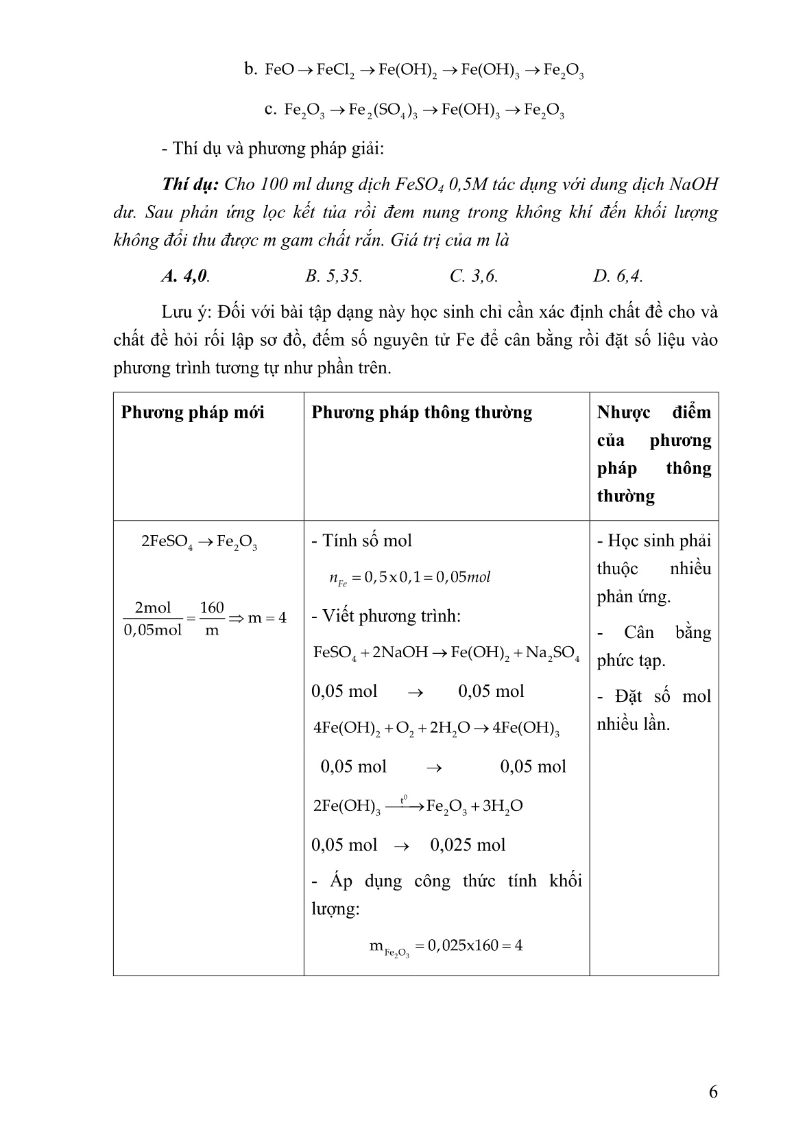 Mô tả Sáng kiến Phương pháp lập sơ đồ hợp thức và lập tỉ lệ để giải nhanh bài tập trắc nghiệm môn Hóa lớp 12 trang 6