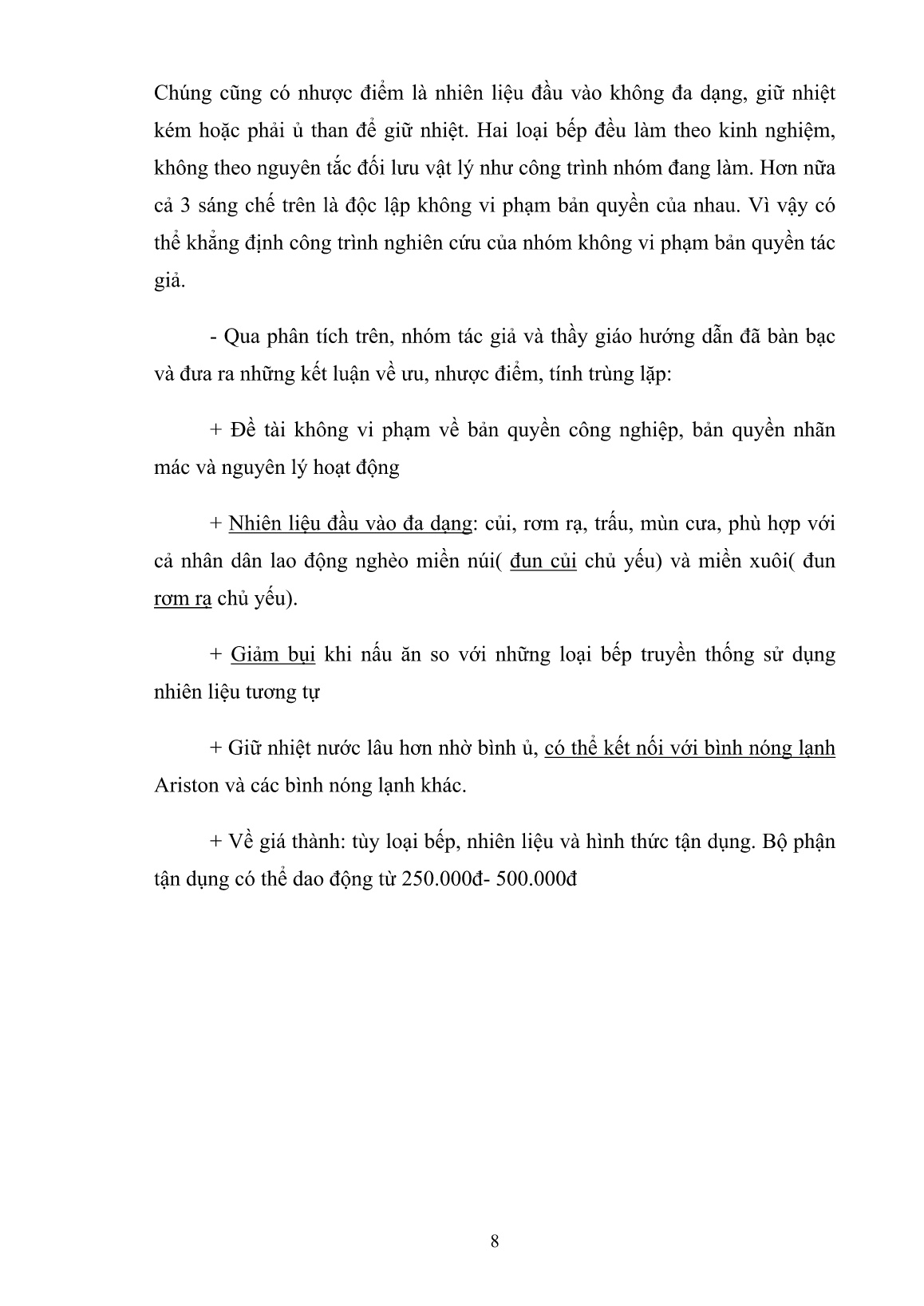 Sáng kiến kinh nghiệm Tận dụng nhiệt thừa khi nấu ăn làm bình nóng lạnh theo nguyên tắc đối lưu trang 8 Sáng kiến kinh nghiệm Tận dụng nhiệt thừa khi nấu ăn làm bình nóng lạnh theo nguyên tắc đối lưu trang 8