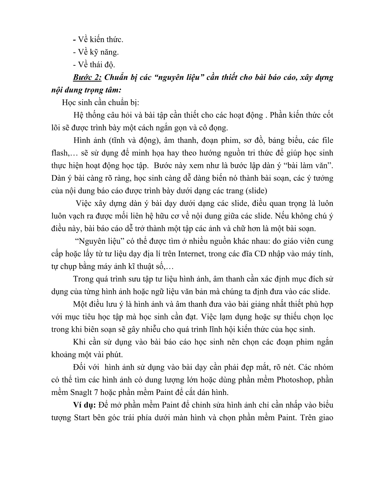 Mô tả Sáng kiến Hướng dẫn học sinh sử dụng công nghệ thông tin trong hoạt động Báo cáo nhóm theo hướng nghiên cứu bài học môn Địa lí ở trường THPT Trung An, năm học 2017-2018 trang 4