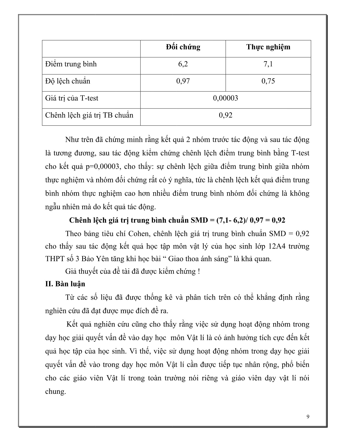 SKKN Sử dụng hoạt động nhóm trong dạy học giải quyết vấn đề nhằm nâng cao kết quả học tập bài Giao thoa ánh sáng môn Vật lí Lớp 12A4 - Trường THPT số 3 Bảo Yên trang 9 SKKN Sử dụng hoạt động nhóm trong dạy học giải quyết vấn đề nhằm nâng cao kết quả học tập bài Giao thoa ánh sáng môn Vật lí Lớp 12A4 - Trường THPT số 3 Bảo Yên trang 9
