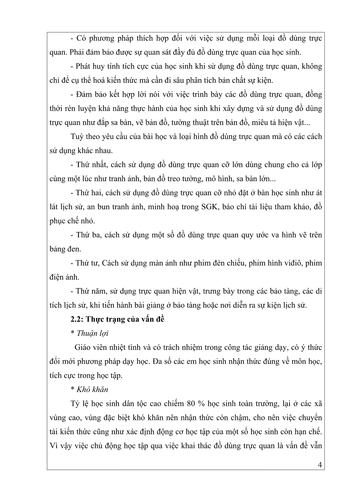 SKKN Sử dụng phương pháp đồ dùng trực quan trong giảng dạy môn Lịch sử Lớp 10 (Phần lịch sử Việt Nam từ nguồn gốc đến giữa thế kỉ XIX) ở nhà trường THPT trang 5 SKKN Sử dụng phương pháp đồ dùng trực quan trong giảng dạy môn Lịch sử Lớp 10 (Phần lịch sử Việt Nam từ nguồn gốc đến giữa thế kỉ XIX) ở nhà trường THPT trang 5