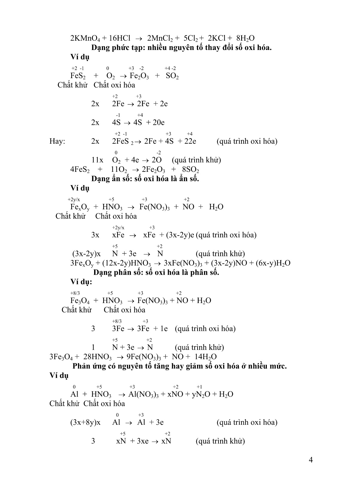 Mô tả Sáng kiến Cân bằng phản ứng oxi hóa - Khử trang 4