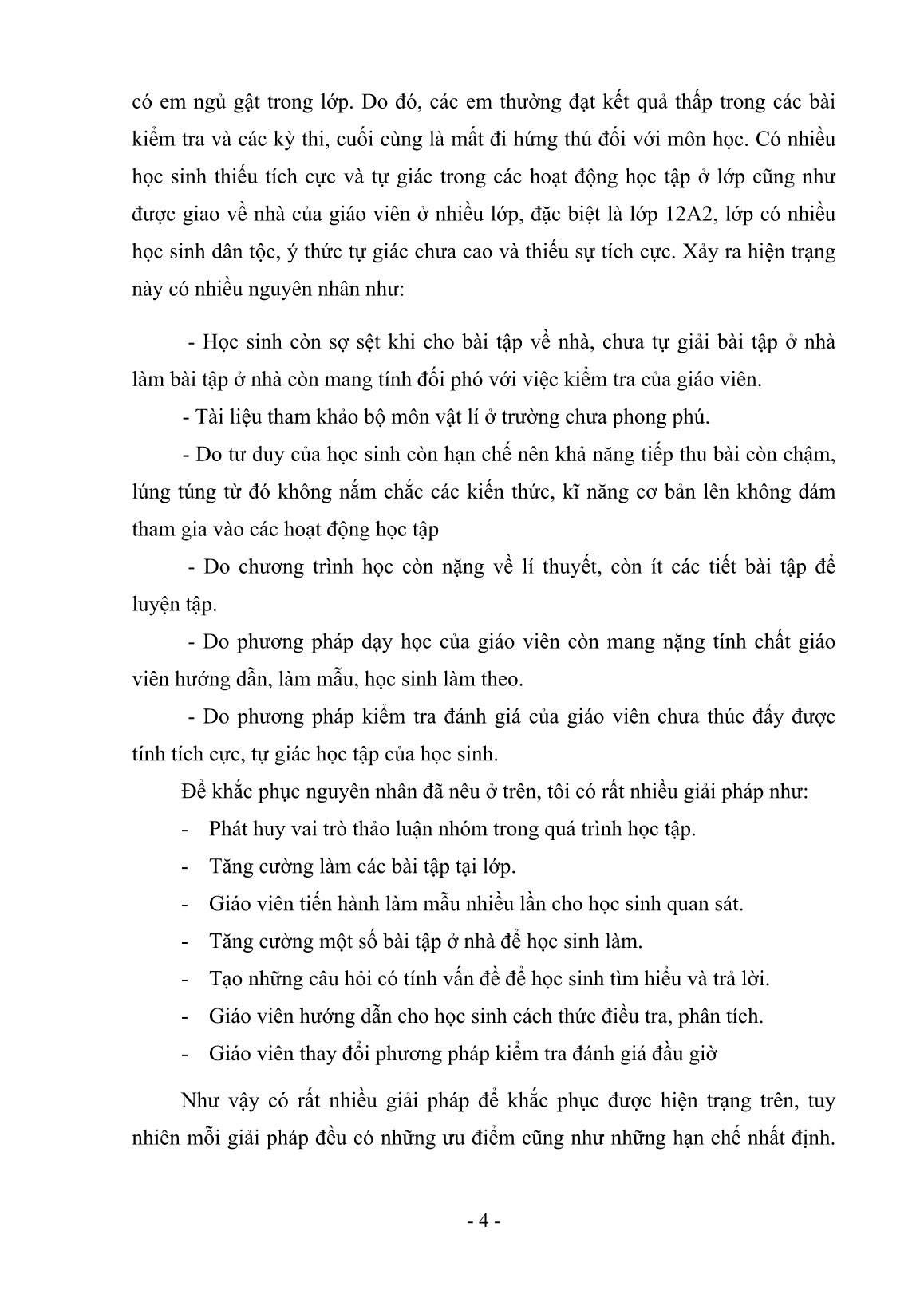 SKKN Thúc đẩy sự tích cực và tự giác học tập của học sinh Lớp 12A2 trường THPT số 1 Sa Pa trước nhiệm vụ của giáo viên giao bằng cách thay đổi phương pháp kiểm tra đánh giá đầu giờ trang 5 SKKN Thúc đẩy sự tích cực và tự giác học tập của học sinh Lớp 12A2 trường THPT số 1 Sa Pa trước nhiệm vụ của giáo viên giao bằng cách thay đổi phương pháp kiểm tra đánh giá đầu giờ trang 5