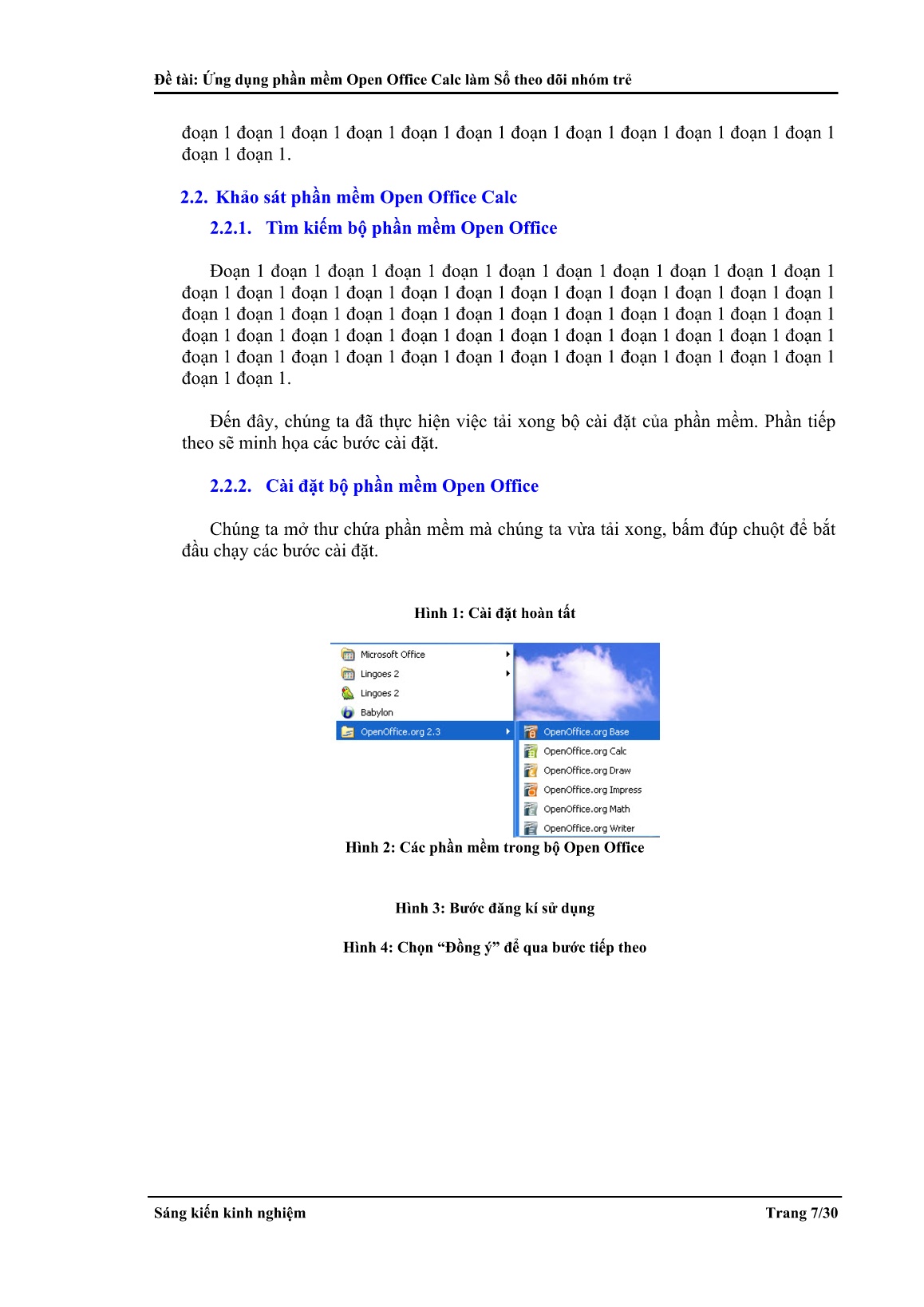 Sáng kiến kinh nghiệm Ứng dụng phần mềm Open Office Calc làm Sổ theo dõi nhóm trẻ trang 7 Sáng kiến kinh nghiệm Ứng dụng phần mềm Open Office Calc làm Sổ theo dõi nhóm trẻ trang 7