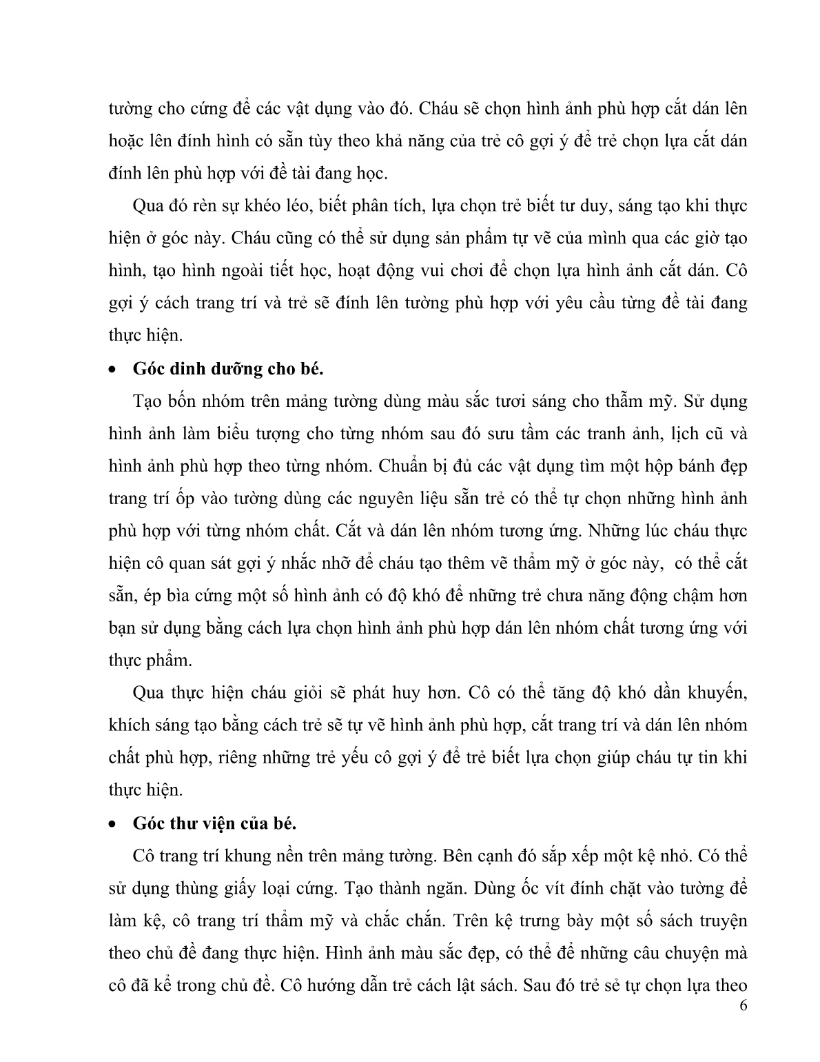 SKKN Kinh nghiệm tạo môi trường mở trong nhóm lớp, giúp trẻ lớp Chồi hoạt động tích cực trang 6 SKKN Kinh nghiệm tạo môi trường mở trong nhóm lớp, giúp trẻ lớp Chồi hoạt động tích cực trang 6