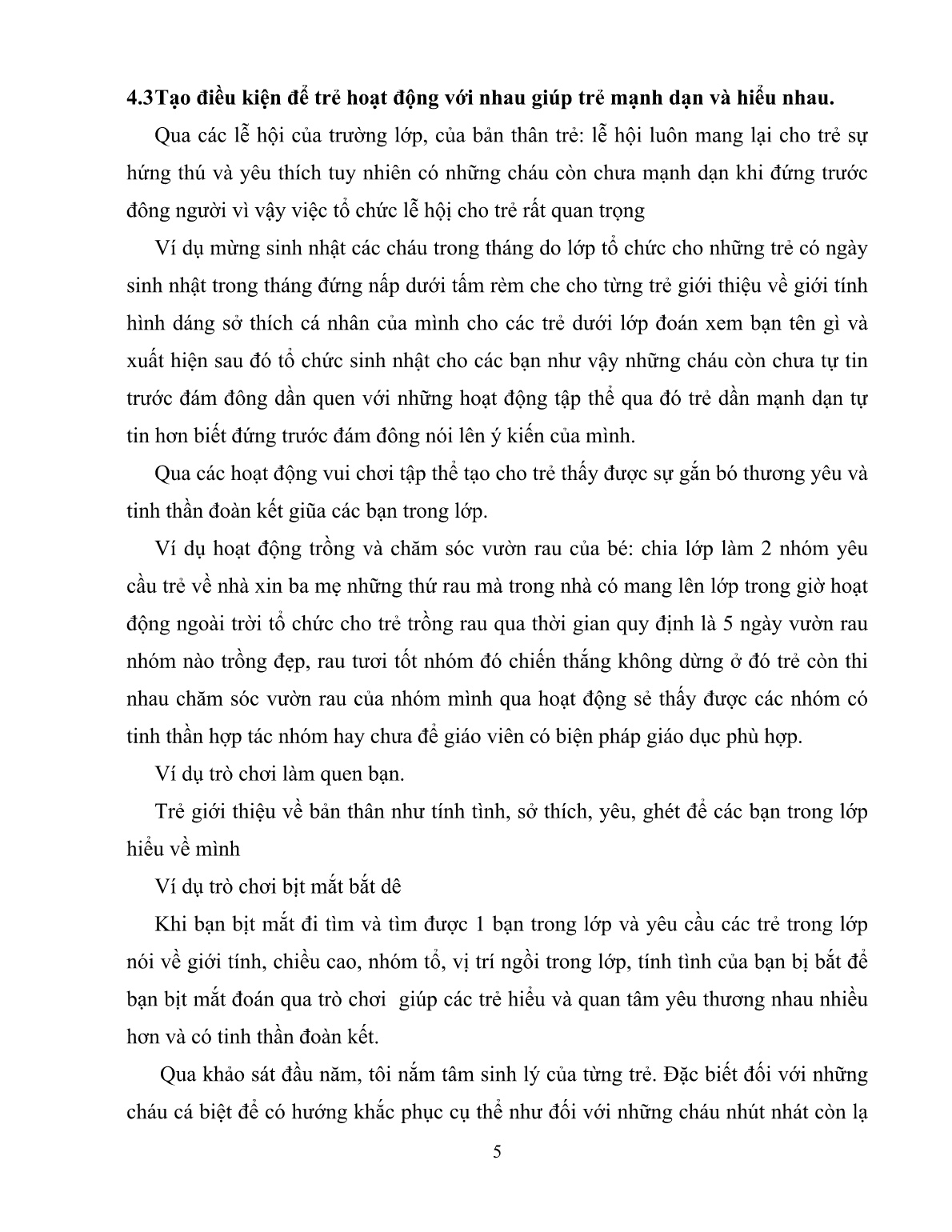 SKKN Kinh nghiệm tổ chức cho trẻ hoạt động theo nhóm phát huy tính tích cực ở trẻ lớp Lá trang 5 SKKN Kinh nghiệm tổ chức cho trẻ hoạt động theo nhóm phát huy tính tích cực ở trẻ lớp Lá trang 5