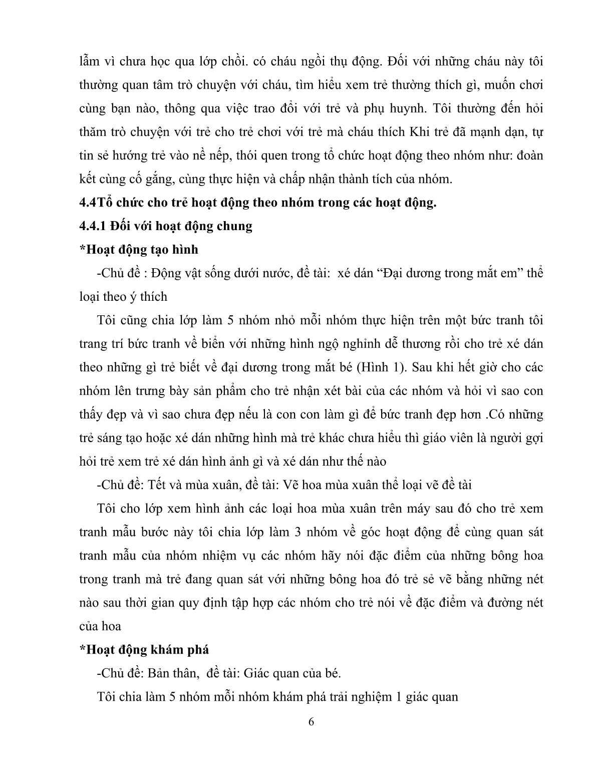 SKKN Kinh nghiệm tổ chức cho trẻ hoạt động theo nhóm phát huy tính tích cực ở trẻ lớp Lá trang 6 SKKN Kinh nghiệm tổ chức cho trẻ hoạt động theo nhóm phát huy tính tích cực ở trẻ lớp Lá trang 6