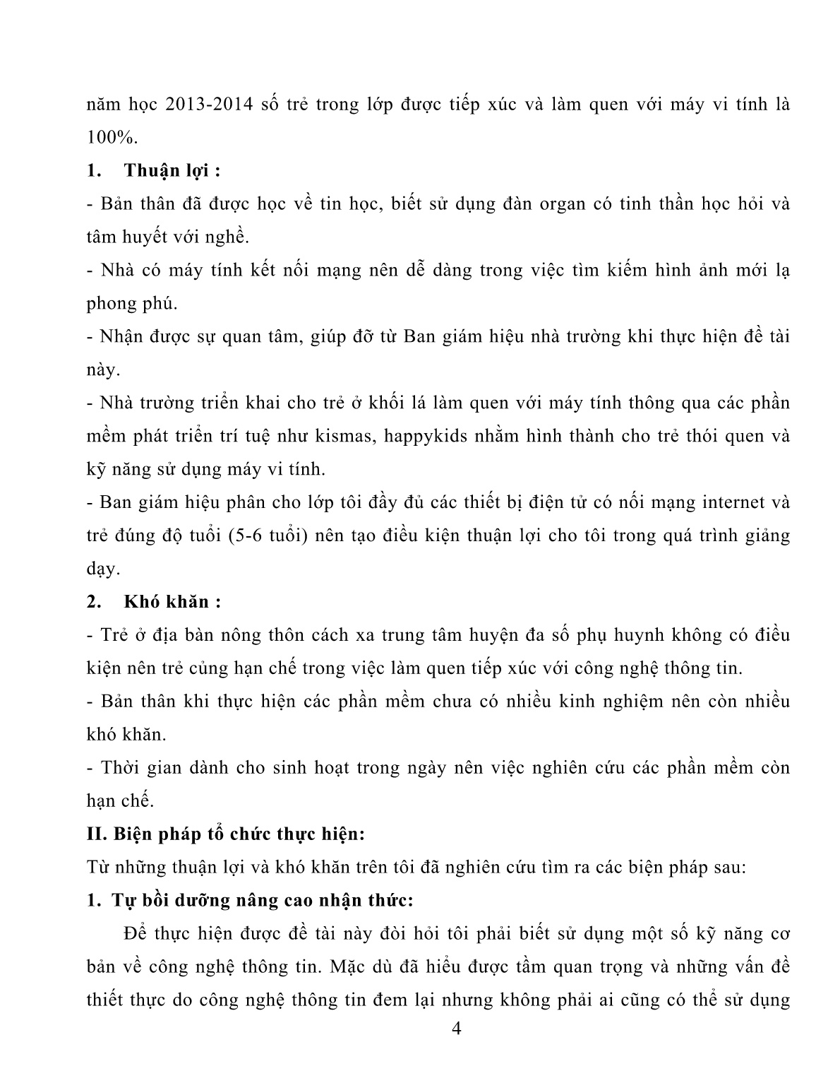 SKKN Kinh nghiệm ứng dụng công nghệ thông tin vào hoạt động làm quen với toán trang 4 SKKN Kinh nghiệm ứng dụng công nghệ thông tin vào hoạt động làm quen với toán trang 4