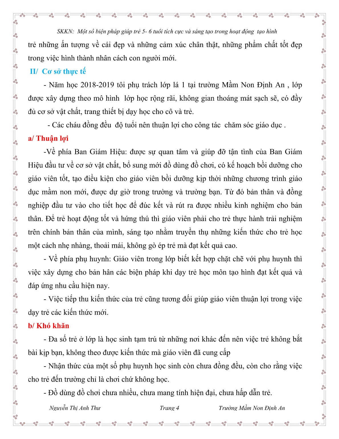 Sáng kiến kinh nghiệm Một số biện pháp giúp trẻ 5-6 tuổi tích cực và sáng tạo trong hoạt động Tạo hình trang 4 Sáng kiến kinh nghiệm Một số biện pháp giúp trẻ 5-6 tuổi tích cực và sáng tạo trong hoạt động Tạo hình trang 4