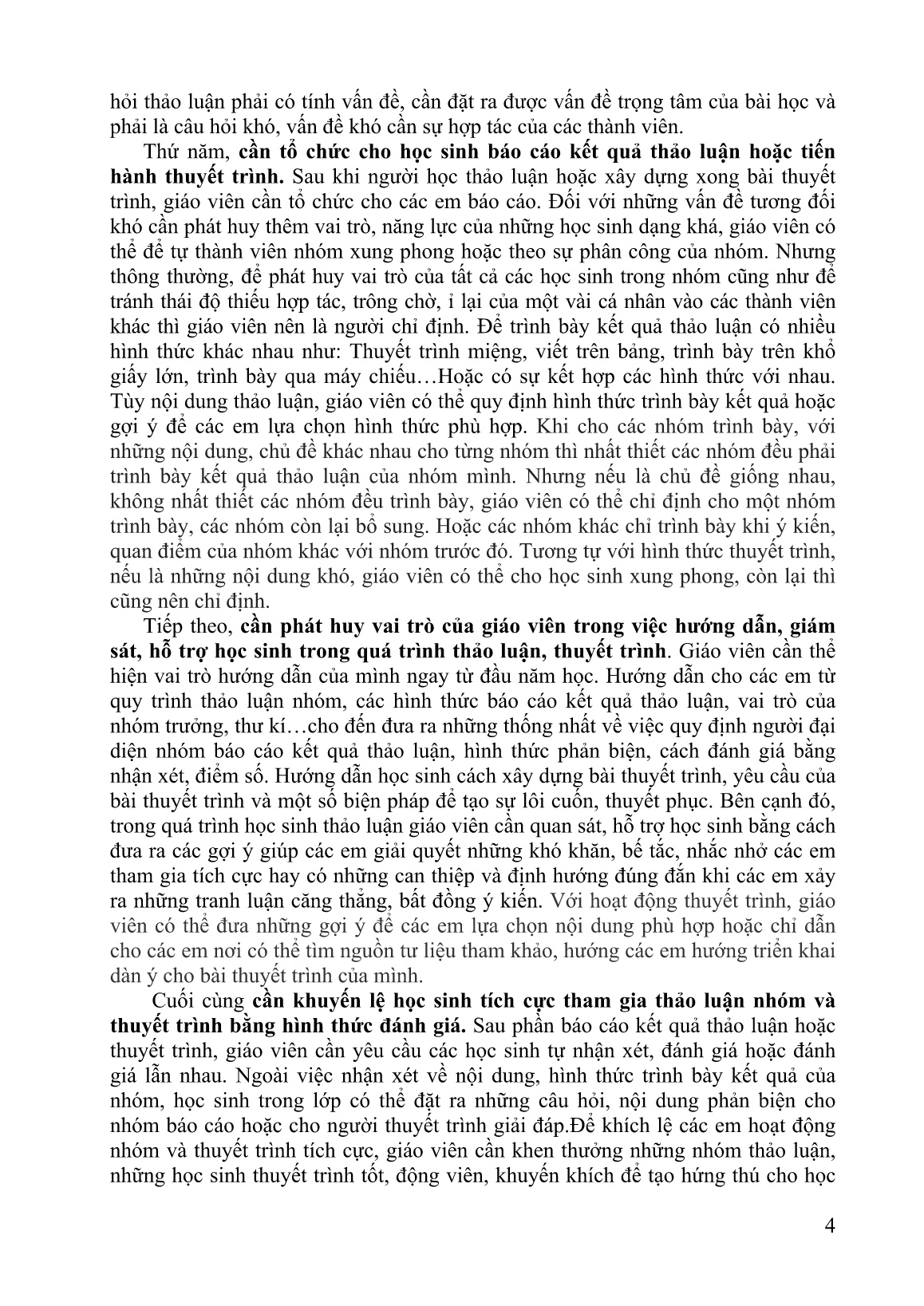 Mô tả Sáng kiến Sử dụng hình thức thảo luận nhóm và thuyết trình trong dạy học tích cực môn Ngữ văn 12 Trường THPT Trung An, năm học 2017-2018 trang 4