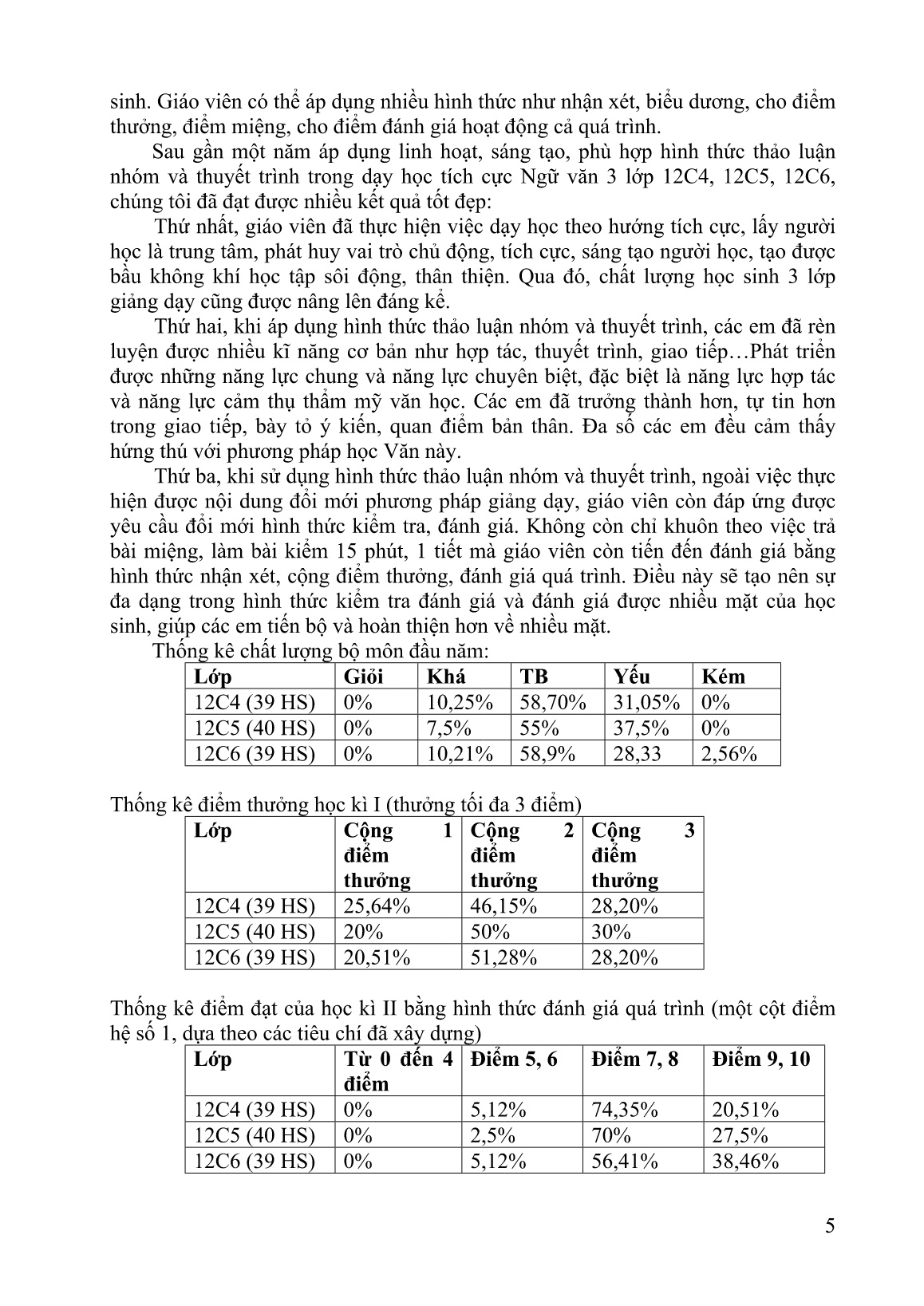 Mô tả Sáng kiến Sử dụng hình thức thảo luận nhóm và thuyết trình trong dạy học tích cực môn Ngữ văn 12 Trường THPT Trung An, năm học 2017-2018 trang 5