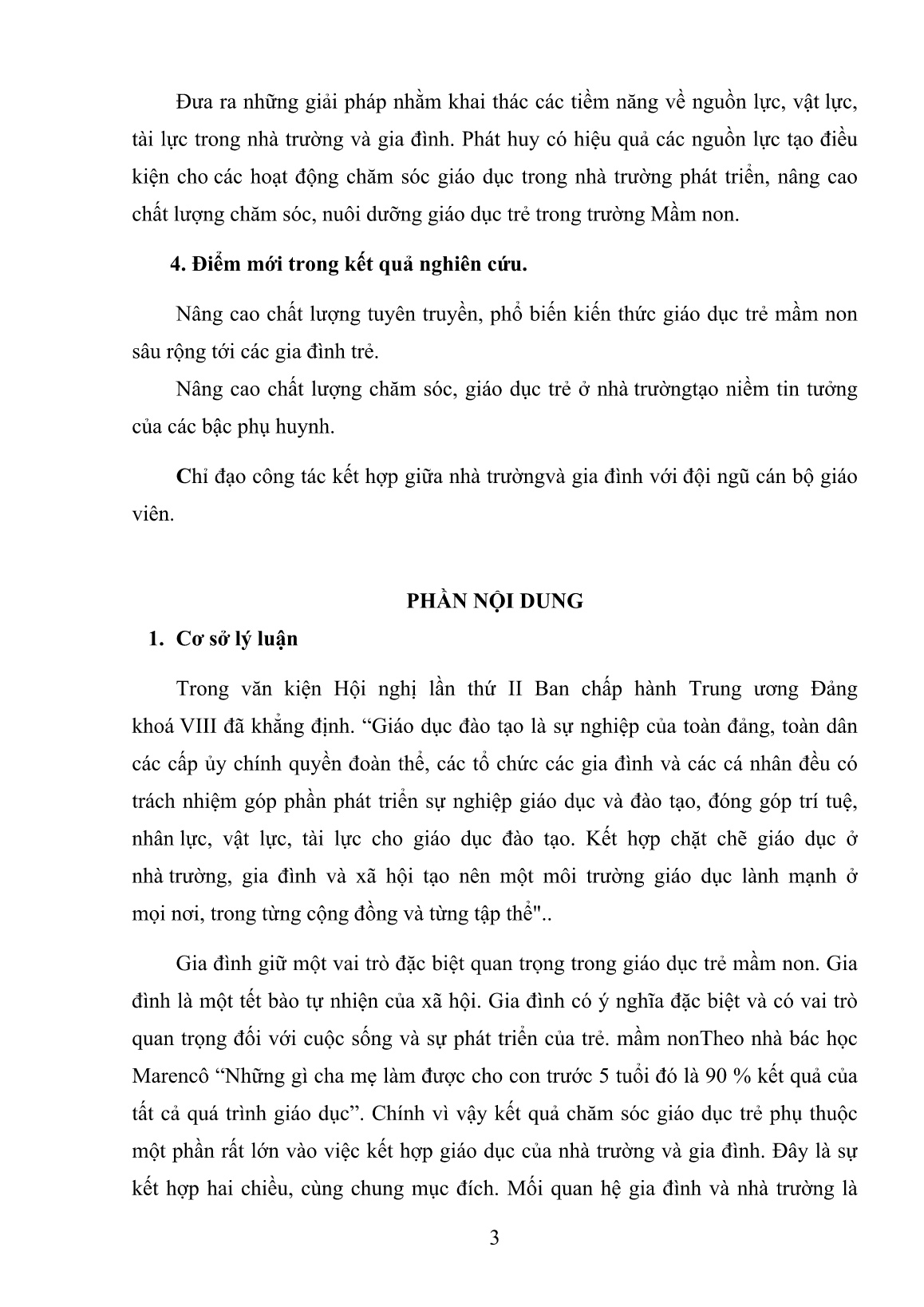 SKKN Một số biện pháp phối hợp giữa nhà trường và gia đình nhằm nâng cao chất lượng chăm sóc giáo dục trẻ mầm non trang 4 SKKN Một số biện pháp phối hợp giữa nhà trường và gia đình nhằm nâng cao chất lượng chăm sóc giáo dục trẻ mầm non trang 4