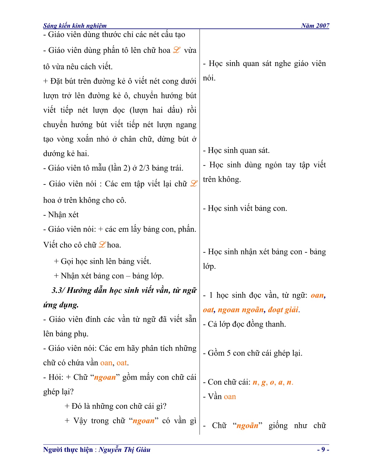 SKKN Biện pháp nâng cao hiệu quả học phân môn Tập viết Lớp1/2 trường tiểu học Định Hiệp, Dầu Tiếng, Bình Dương trang 9 SKKN Biện pháp nâng cao hiệu quả học phân môn Tập viết Lớp1/2 trường tiểu học Định Hiệp, Dầu Tiếng, Bình Dương trang 9