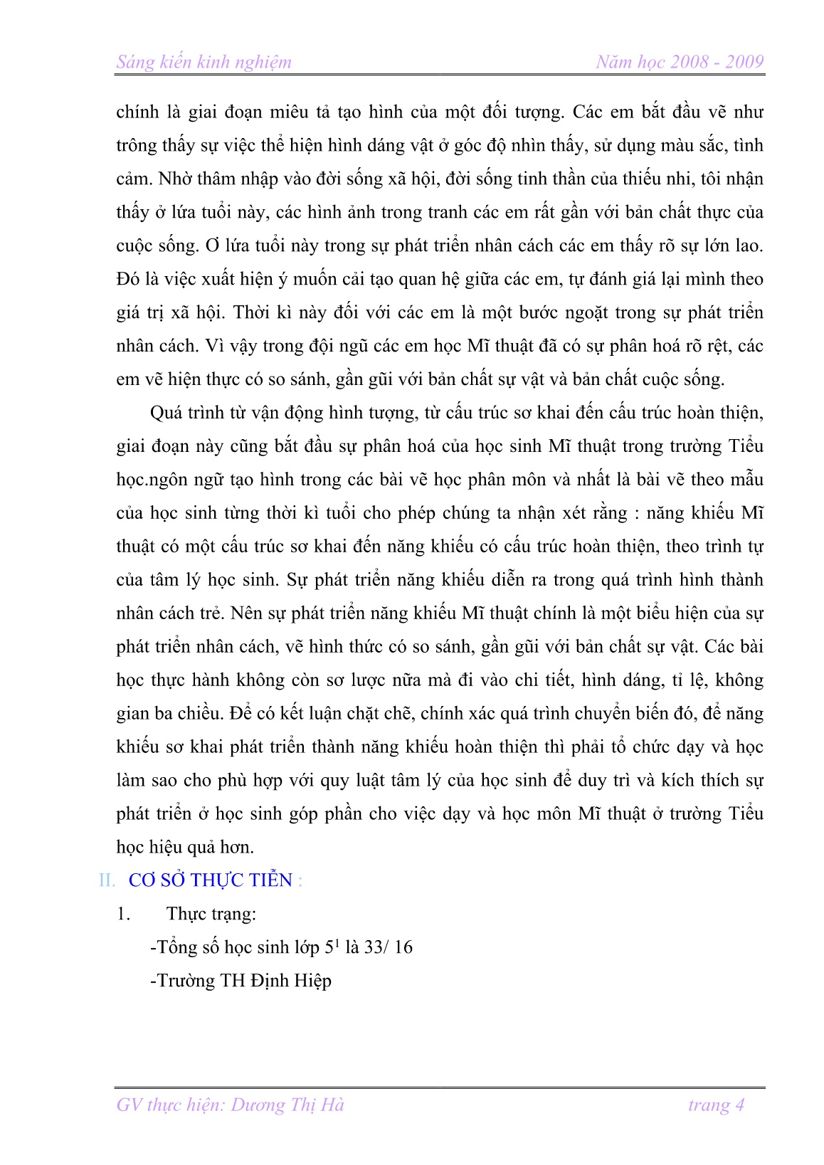 SKKN Kinh nghiệm dạy và học tốt phân môn Vẽ theo mẫu ở Lớp 5 trường TH Định Hiệp trang 4 SKKN Kinh nghiệm dạy và học tốt phân môn Vẽ theo mẫu ở Lớp 5 trường TH Định Hiệp trang 4
