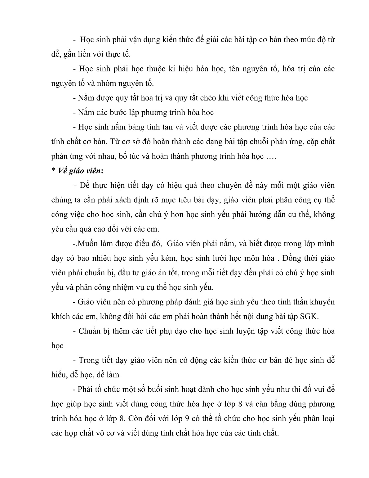 Sáng kiến kinh nghiệm Rèn luyện kỹ năng viết đúng công thức hóa học và phương trình hóa học cho học sinh THCS trang 3