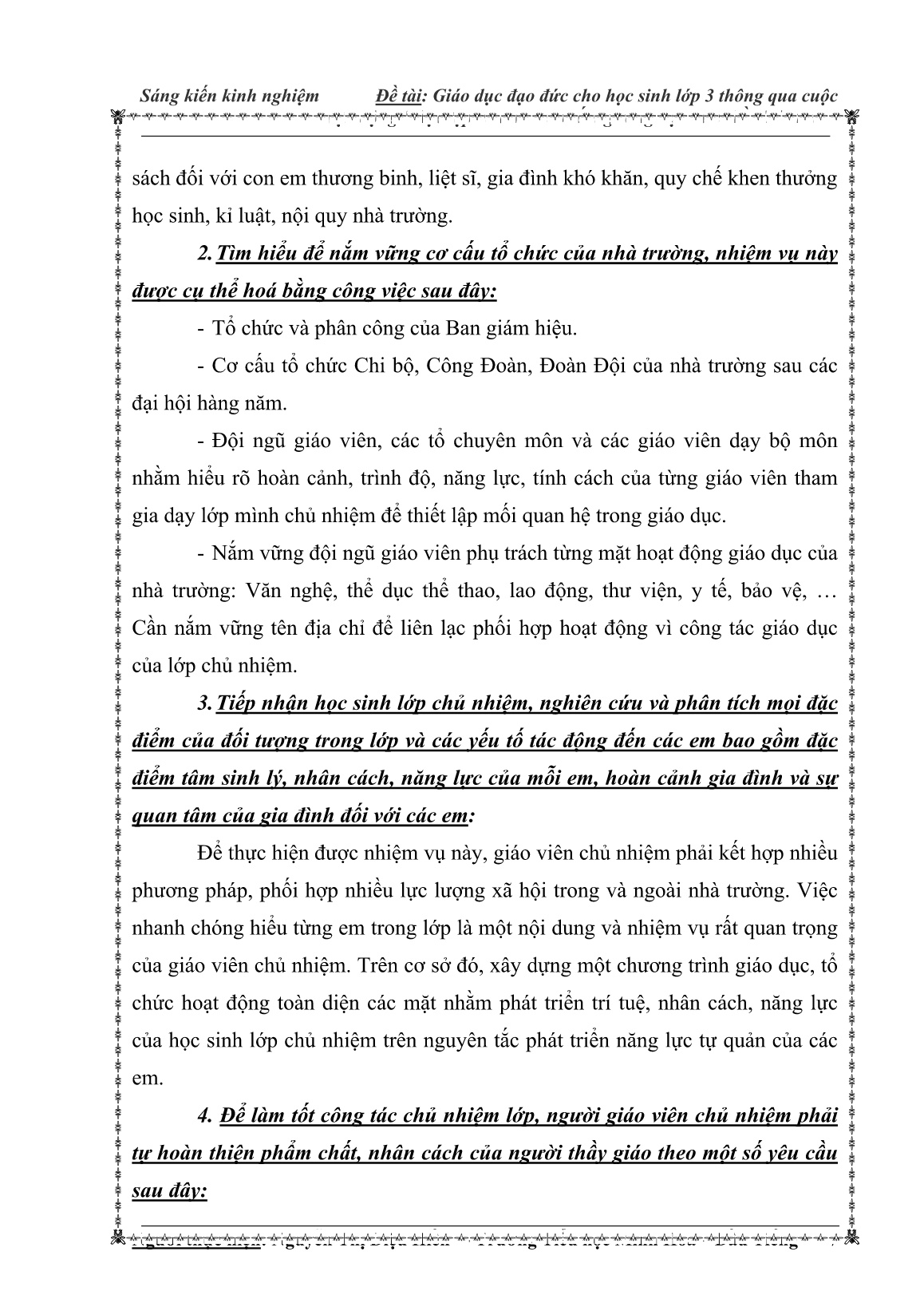 SKKN Giáo dục đạo đức cho học sinh Lớp 3 thông qua cuộc vận động Học tập và làm theo tấm gương đạo đức Hồ Chí Minh trang 7 SKKN Giáo dục đạo đức cho học sinh Lớp 3 thông qua cuộc vận động Học tập và làm theo tấm gương đạo đức Hồ Chí Minh trang 7