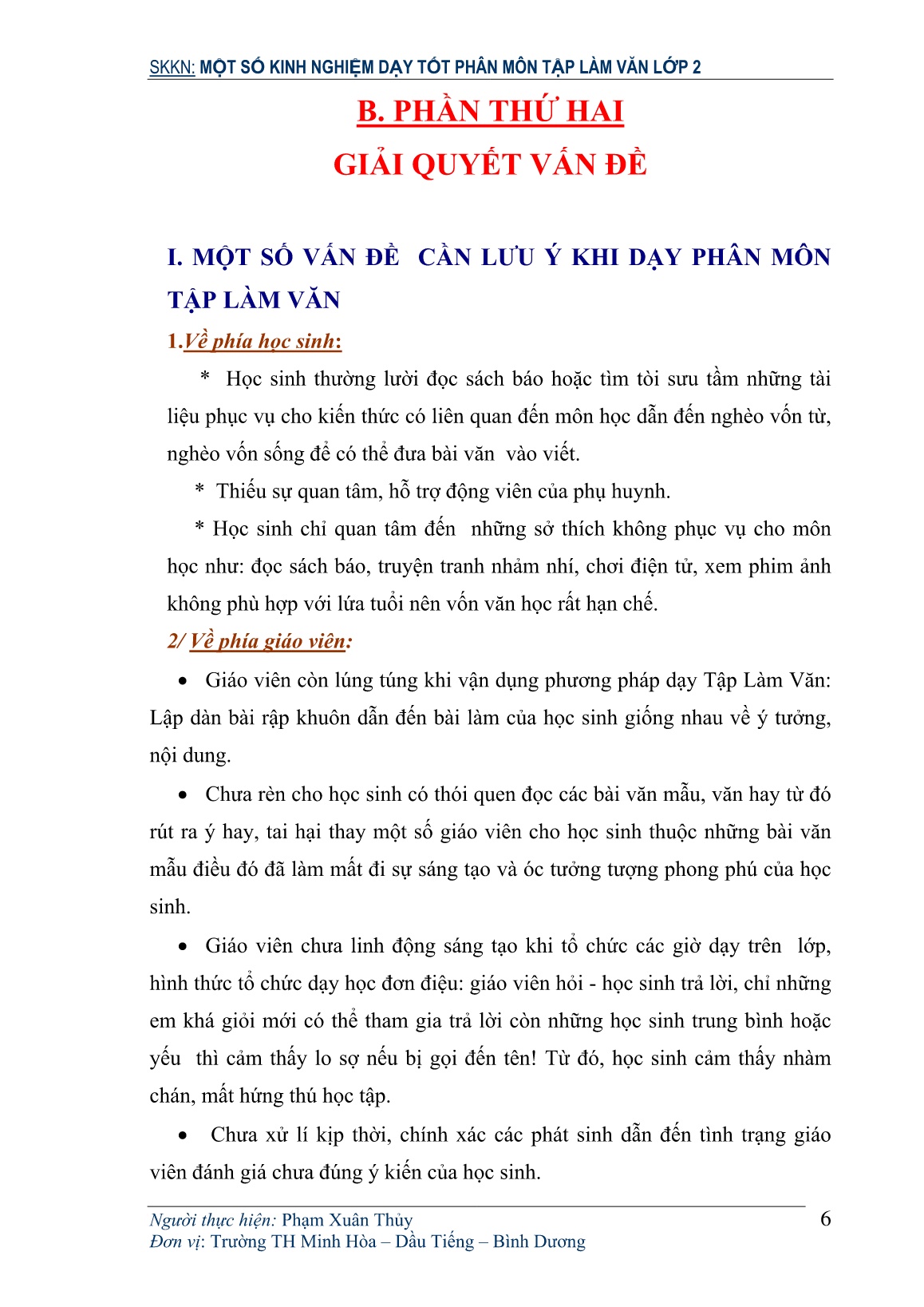 Sáng kiến kinh nghiệm Một số kinh nghiệm dạy tốt phân môn Tập làm văn Lớp 2 trang 6 Sáng kiến kinh nghiệm Một số kinh nghiệm dạy tốt phân môn Tập làm văn Lớp 2 trang 6