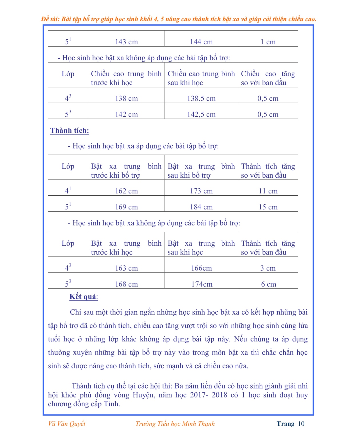 Sáng kiến kinh nghiệm Bài tập bổ trợ giúp học sinh Khối 4, 5 nâng cao thành tích bật xa và giúp cải thiện chiều cao trang 10 Sáng kiến kinh nghiệm Bài tập bổ trợ giúp học sinh Khối 4, 5 nâng cao thành tích bật xa và giúp cải thiện chiều cao trang 10