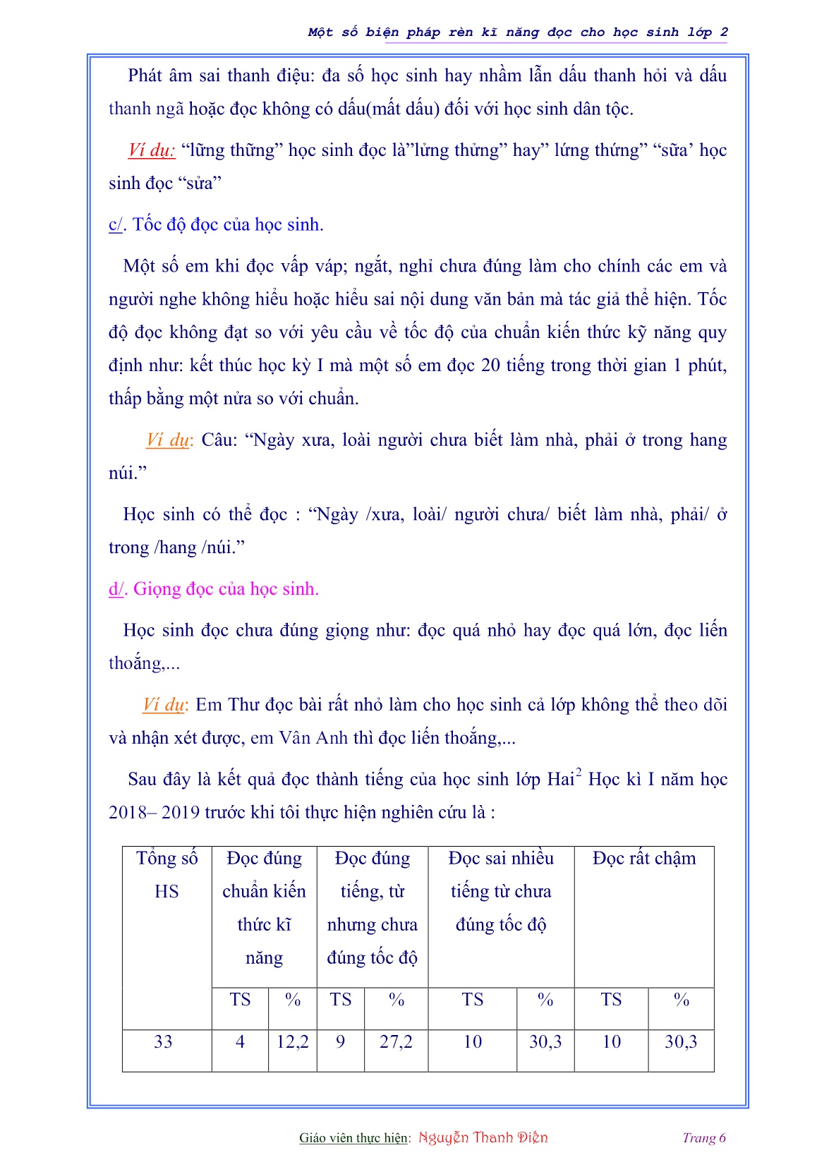 Sáng kiến kinh nghiệm Một số biện pháp rèn kĩ năng đọc cho học sinh Lớp 2 trang 6 Sáng kiến kinh nghiệm Một số biện pháp rèn kĩ năng đọc cho học sinh Lớp 2 trang 6