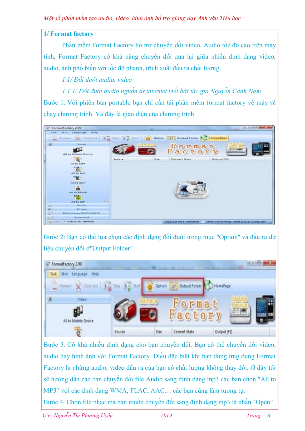 Sáng kiến kinh nghiệm Một số phần mềm tạo audio, video, hình ảnh hỗ trợ giảng dạy Anh văn Tiểu học trang 6