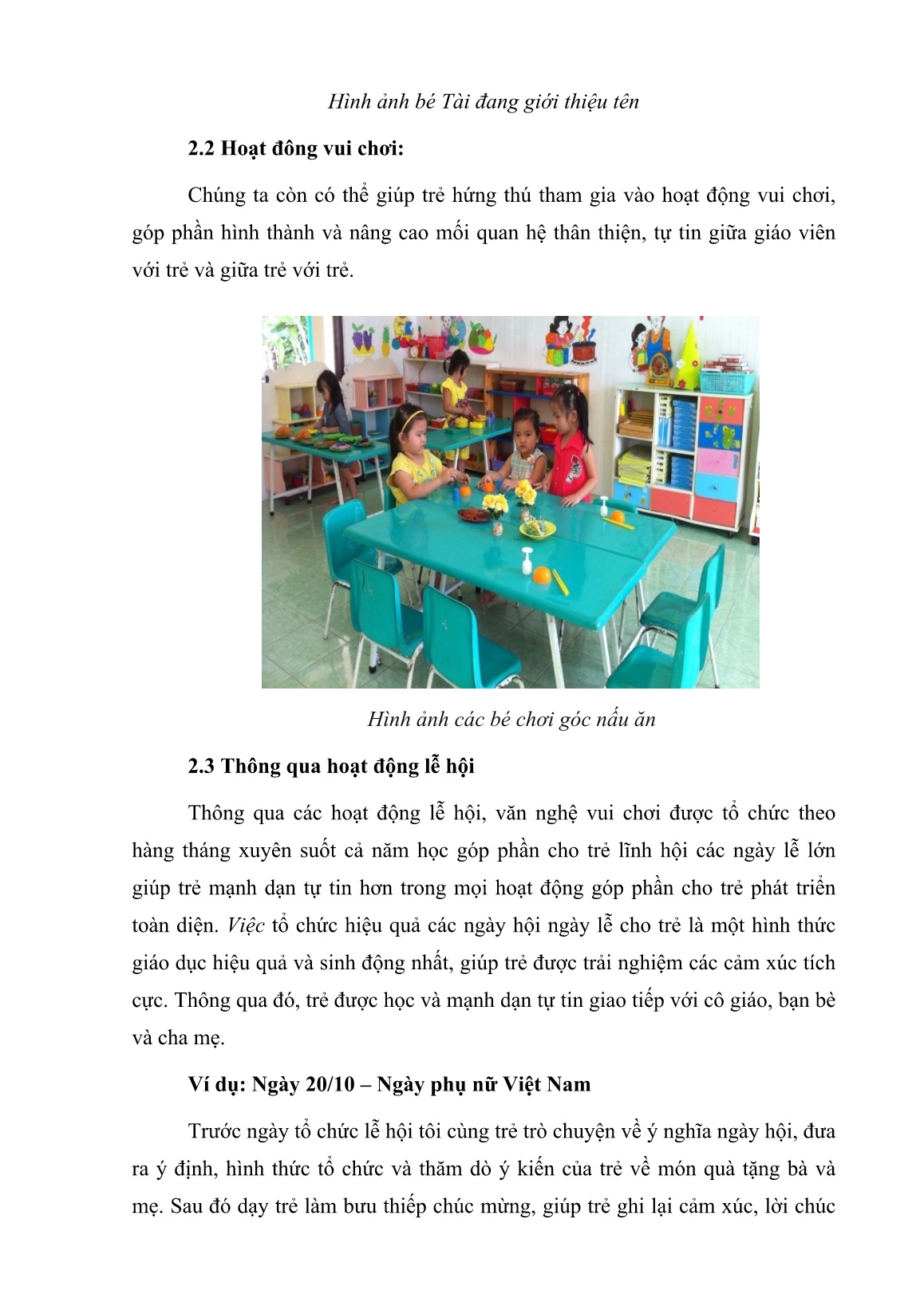 Sáng kiến kinh nghiệm Một số biện pháp giúp trẻ 3-4 tuổi tự tin mạnh dạn trong giao tiếp trang 8