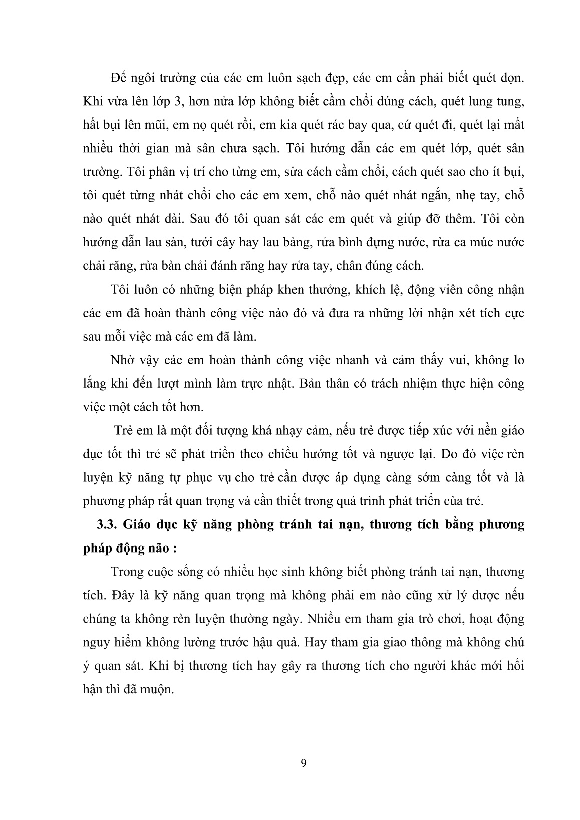 Sáng kiến kinh nghiệm Một số kinh nghiệm giáo dục kĩ năng sống quan trọng cho học sinh Lớp 3 trang 9 Sáng kiến kinh nghiệm Một số kinh nghiệm giáo dục kĩ năng sống quan trọng cho học sinh Lớp 3 trang 9