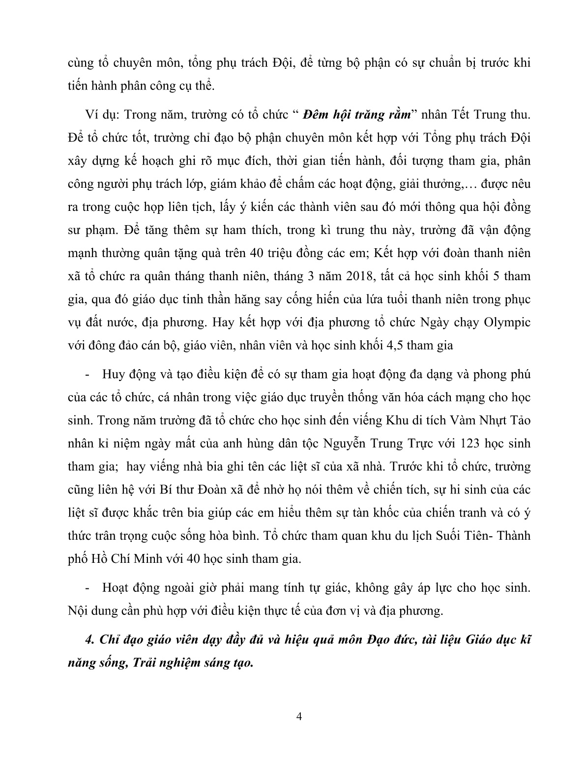 Sáng kiến kinh nghiệm Nâng cao chất lượng giáo dục đạo đức cho học sinh trường tiểu học trang 4