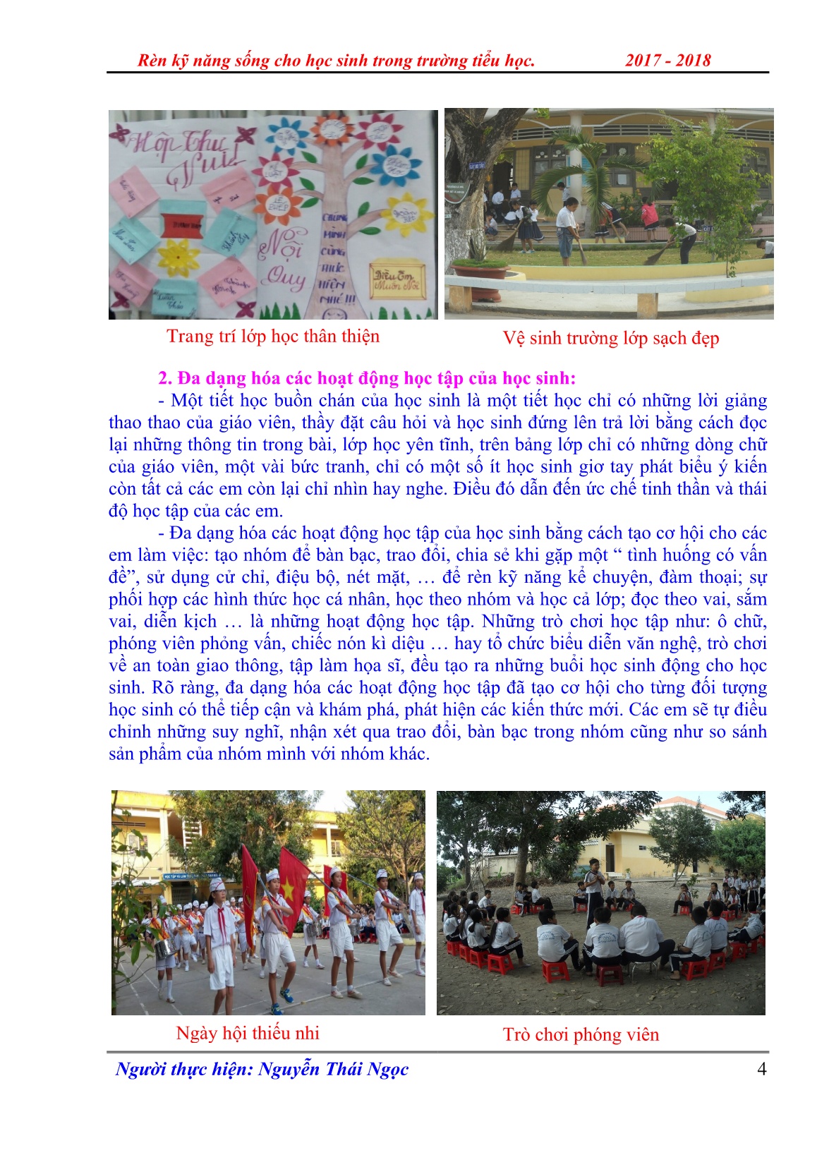 Sáng kiến kinh nghiệm Rèn kỹ năng sống cho học sinh trong trường tiểu học trang 4 Sáng kiến kinh nghiệm Rèn kỹ năng sống cho học sinh trong trường tiểu học trang 4