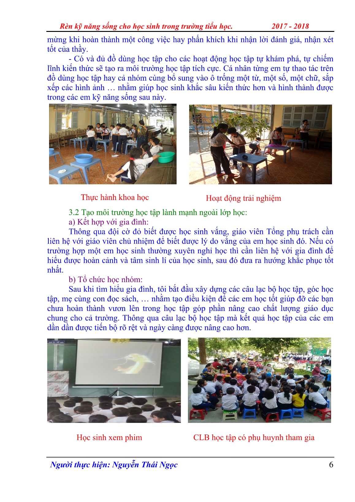Sáng kiến kinh nghiệm Rèn kỹ năng sống cho học sinh trong trường tiểu học trang 6 Sáng kiến kinh nghiệm Rèn kỹ năng sống cho học sinh trong trường tiểu học trang 6
